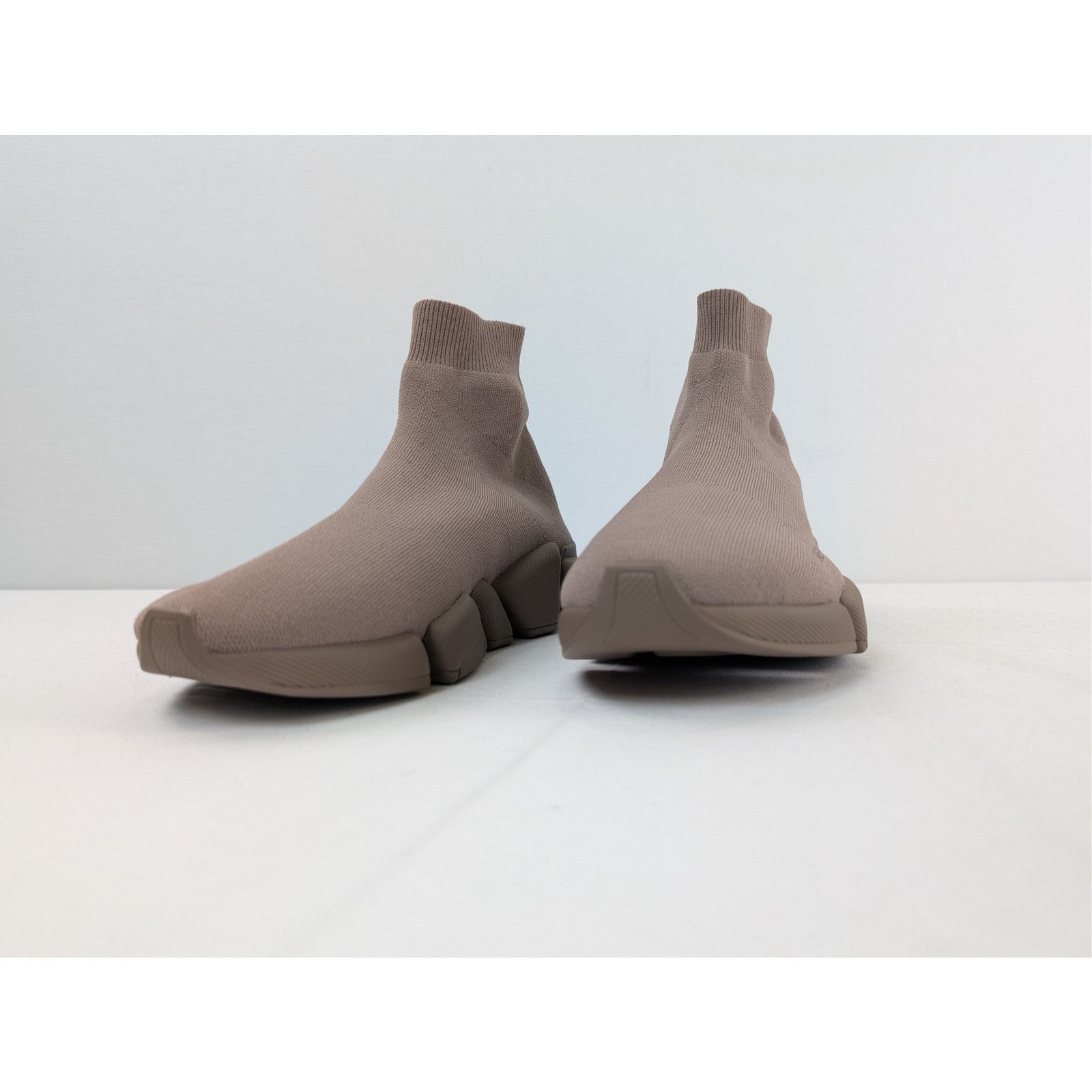 Balenciaga o1rshd1 Speed 2.0 Recycled Low-Top Sneakers in Mink Grey Size US 12 / EU 45 - 7 Thumbnail