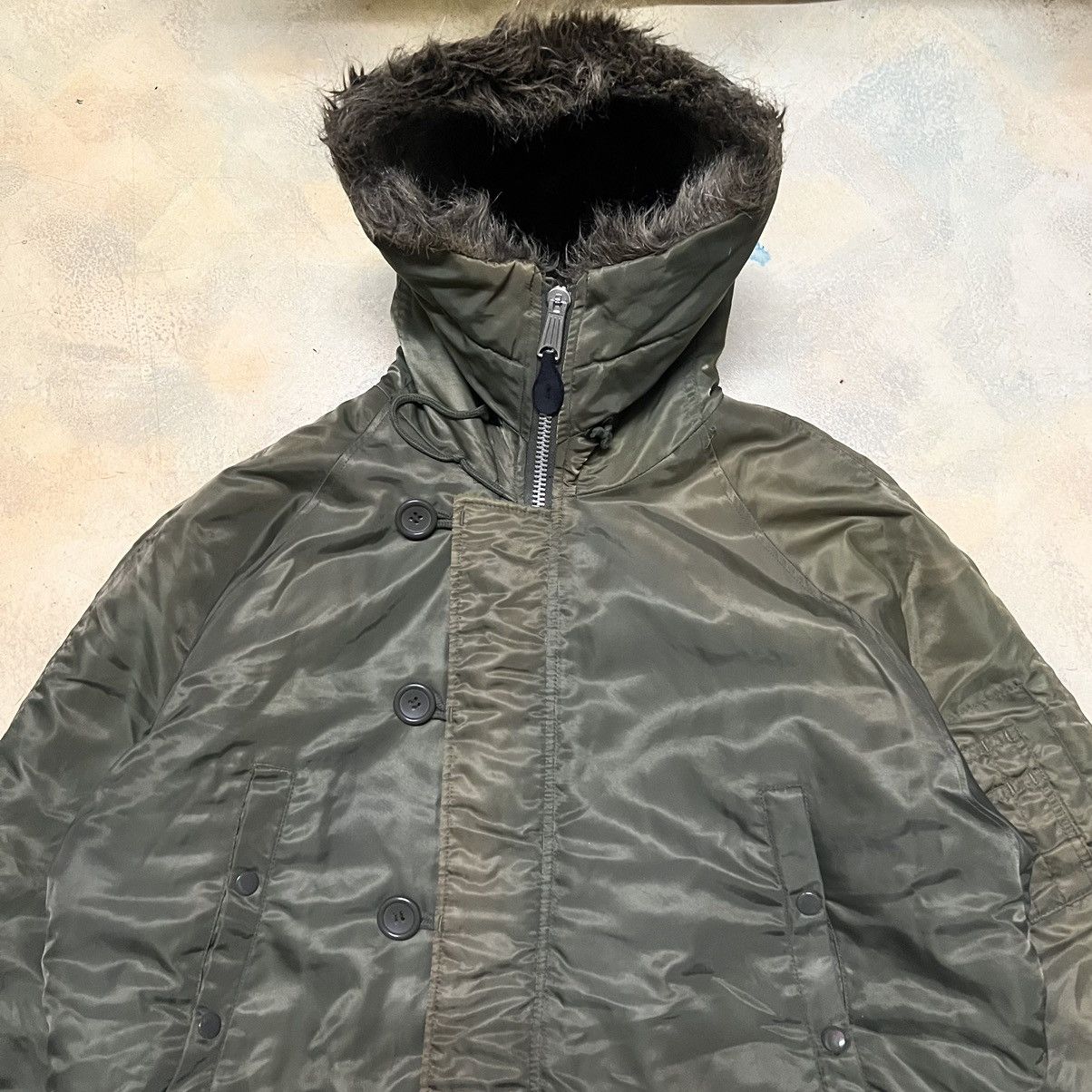 Vintage Vintage Military Army Sun Faded Parka Jacket Size US M / EU 48-50 / 2 - 5 Thumbnail