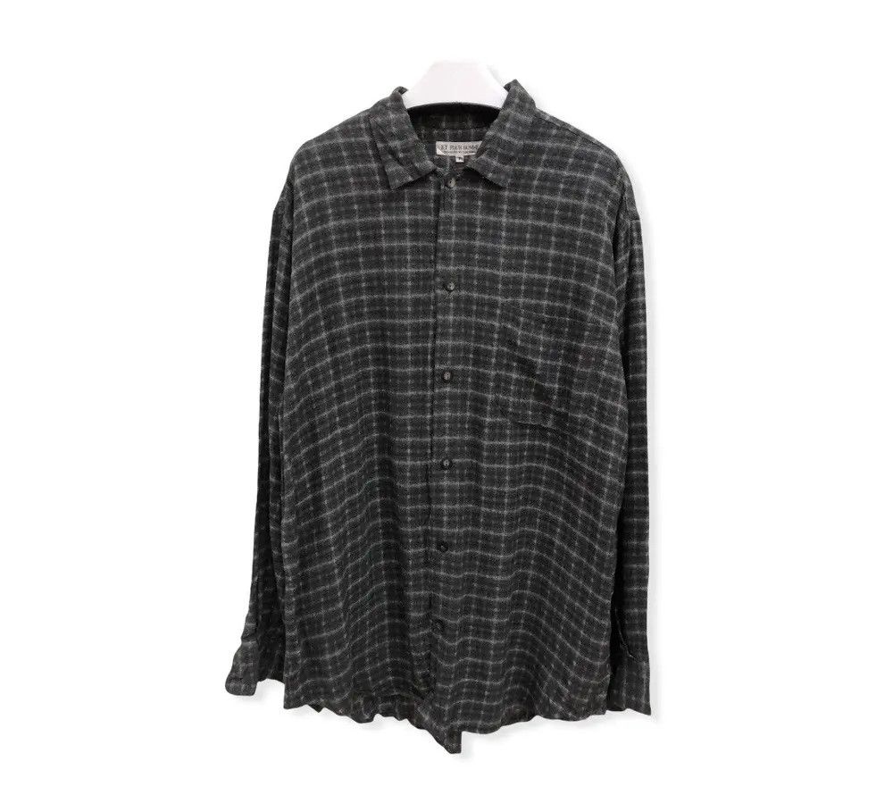 Vintage Vintage KT Pour Homme Plaid Tartan Flannel Shirt 👕 Size US XL / EU 56 / 4 - 1 Thumbnail