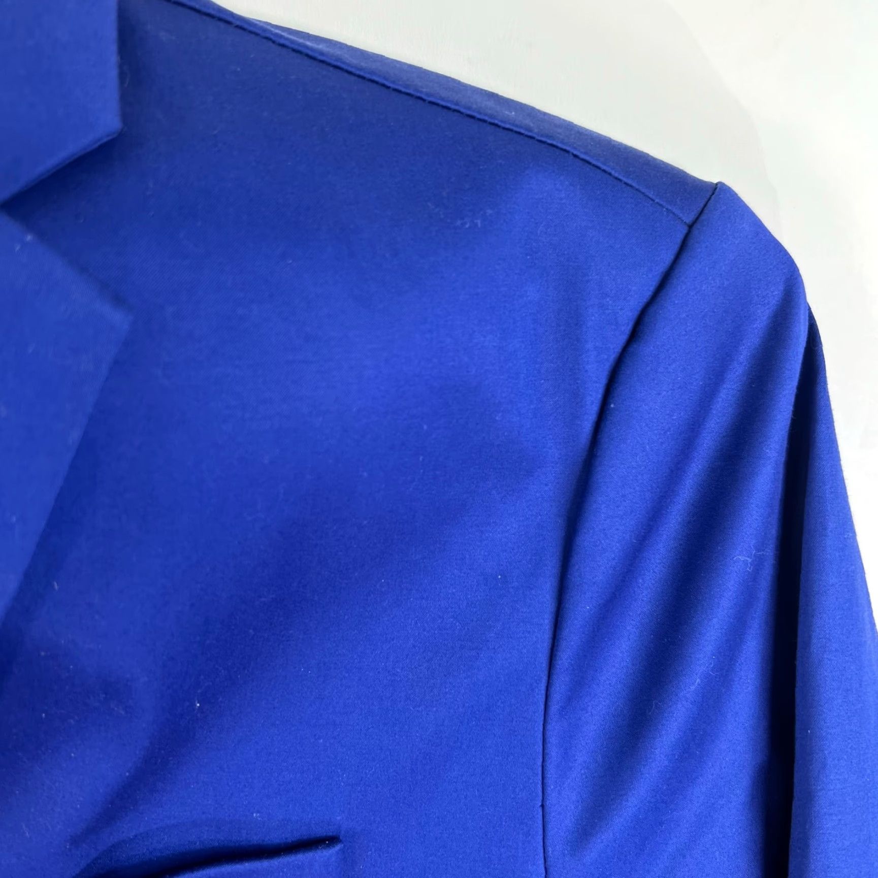 Kenneth Cole KENNETH COLE REACTION Blazer Mens 42 Solid Blue Regular Notch Lapel Single-Vented Two-Button Jacket Size 42R - 2 Thumbnail