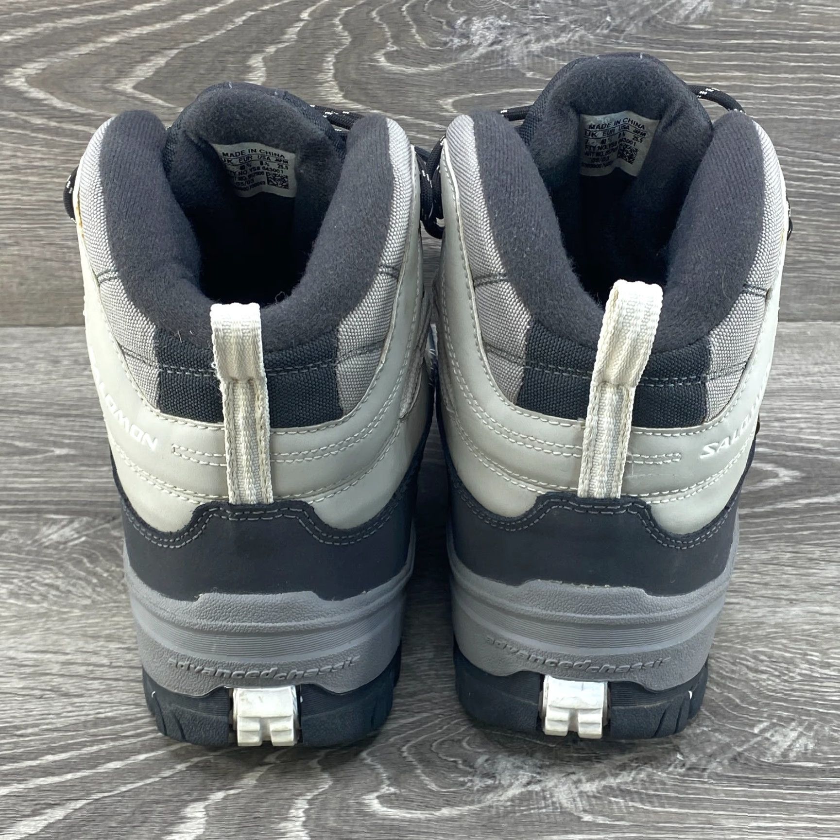 Salomon VINTAGE Salomon Boots Hiking Women 8.5 Gore-Tex Contragrip Gray White Snow Time Winter Mens Womens? Size US 7 / IT 37 - 6 Thumbnail