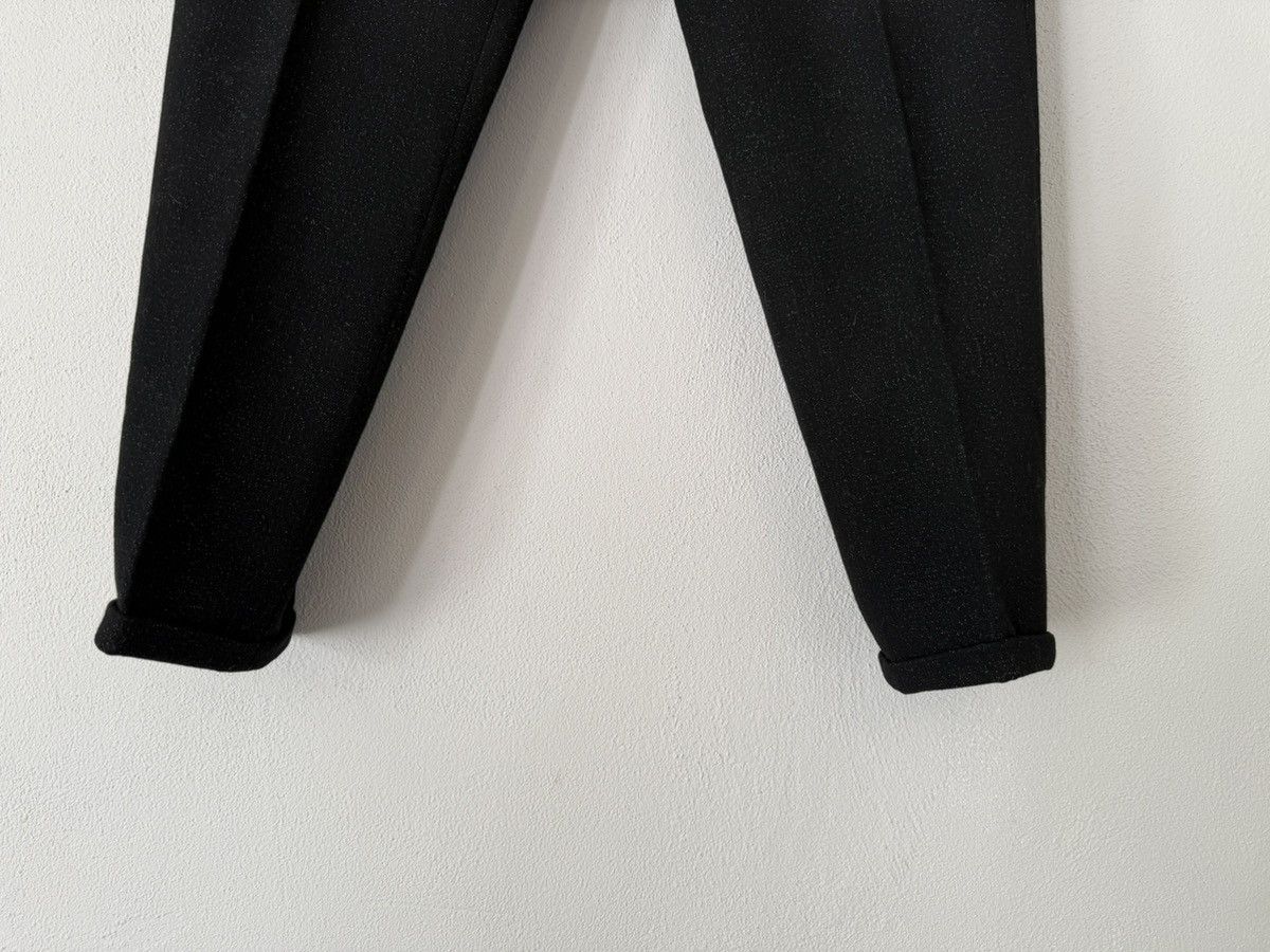 Jil Sander Black Wool Trousers with Subtle Sparkle Finish Size US 33 - 4 Thumbnail