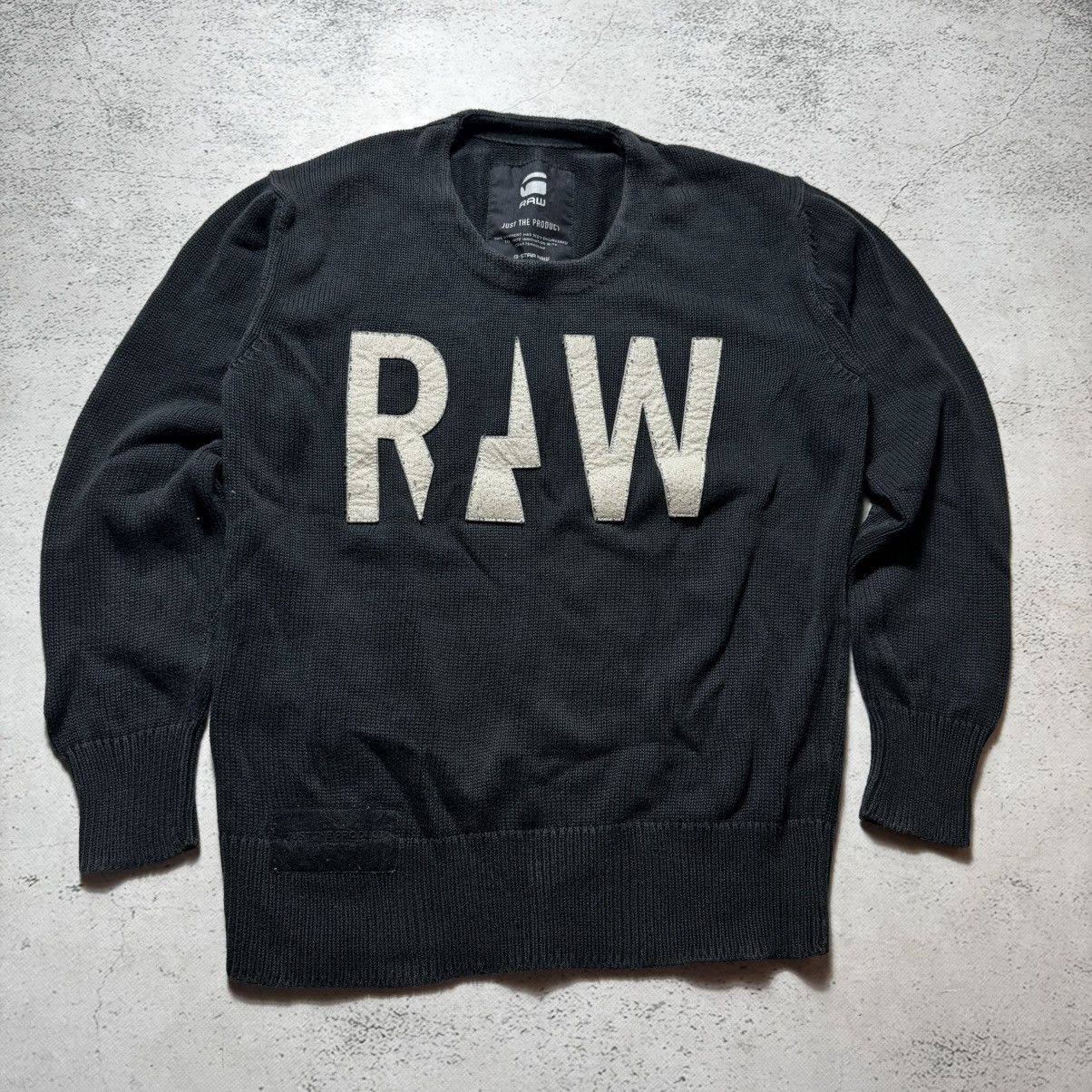 G-Star avant garde y2k sweater g star raw big logo rare Size US M / EU 48-50 / 2 - 1 Thumbnail