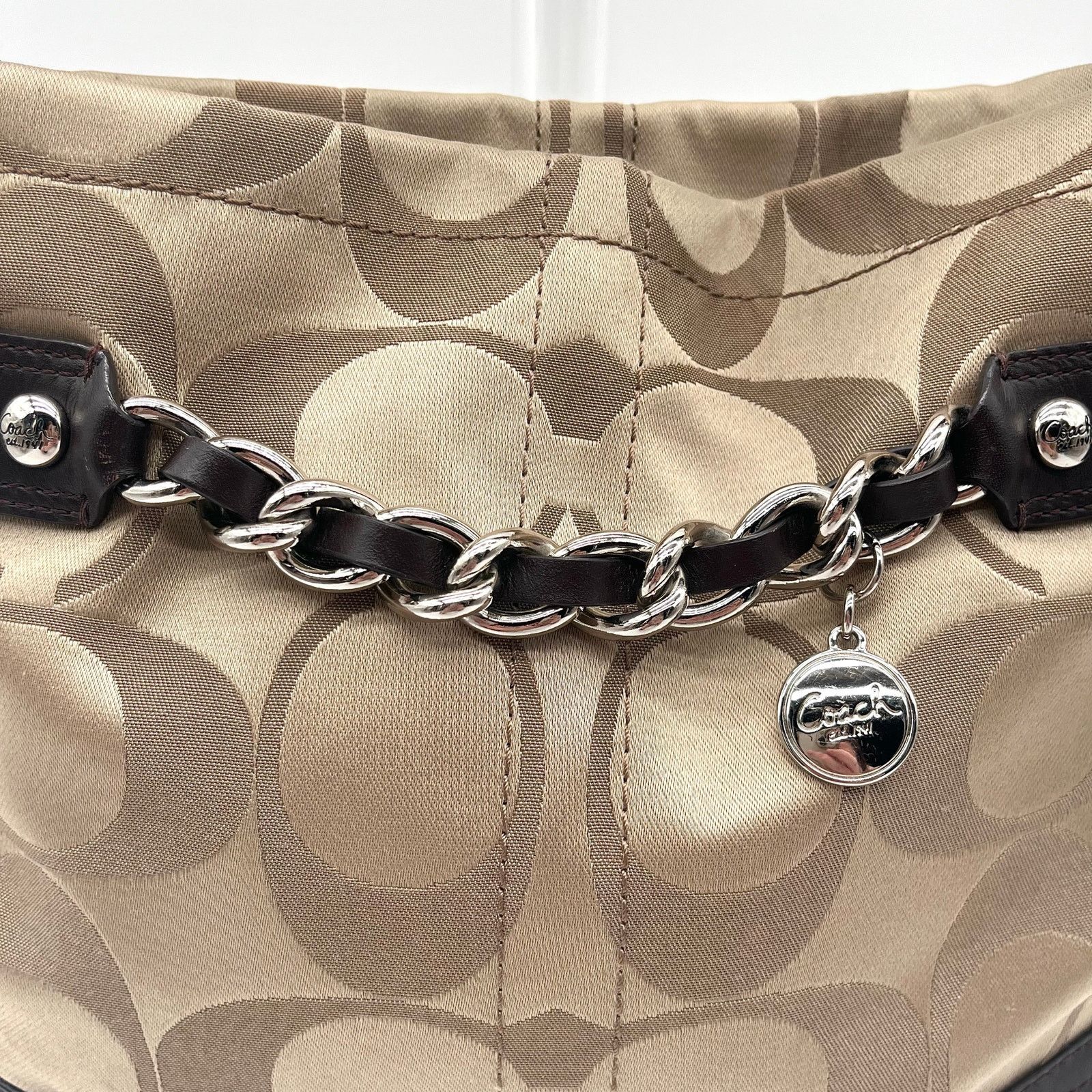 Coach COACH Signature Hobo Optic Braided Chain Shoulder Bag Size ONE SIZE - 5 Thumbnail