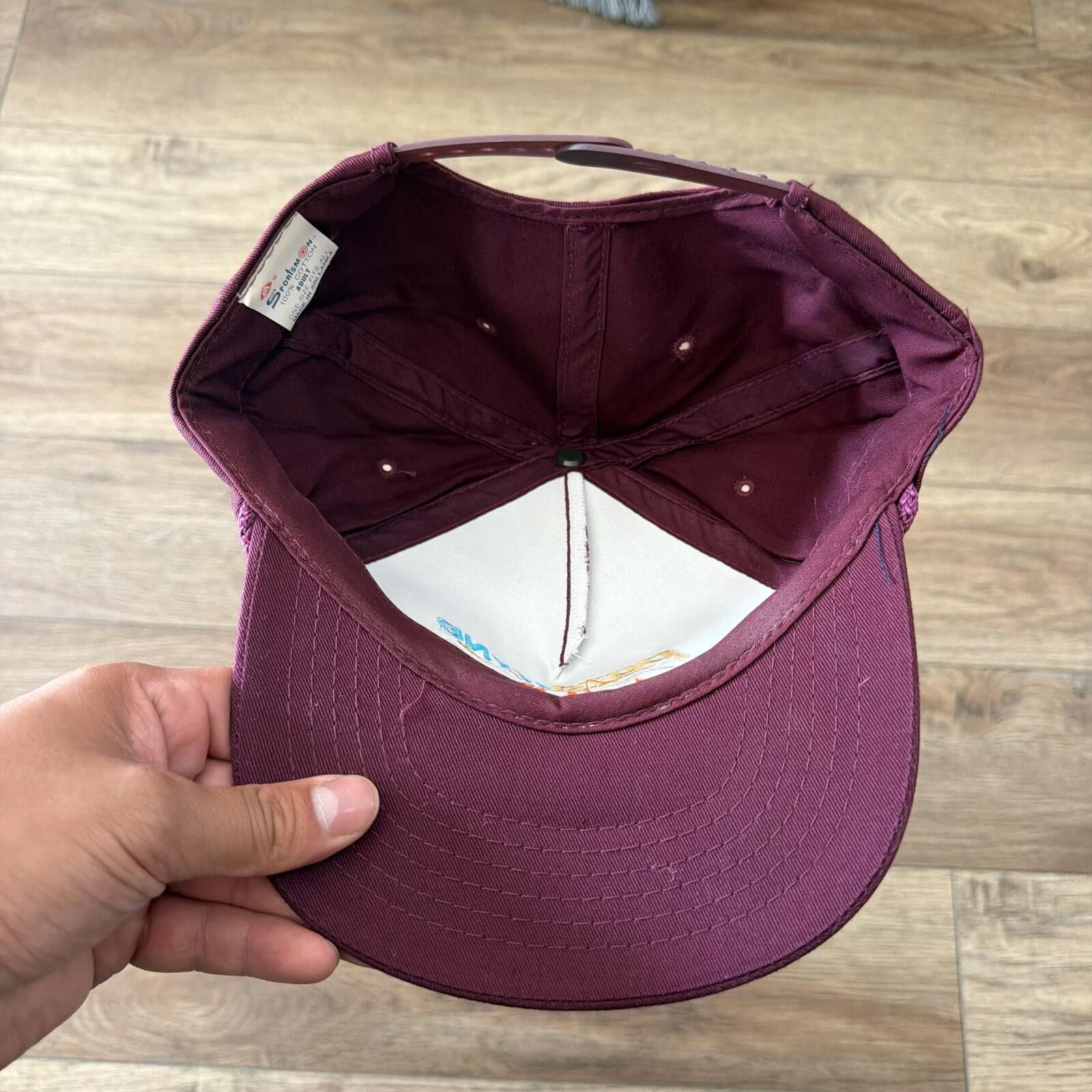 Other Vintage 90s RotaDyne ideal Maroon Snapback Rope Hat Size ONE SIZE - 6 Thumbnail