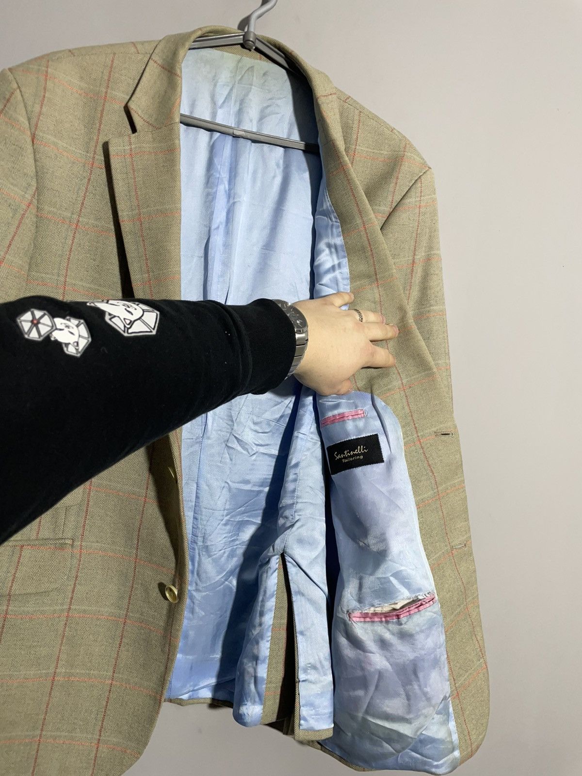 Other Robert Noble Santinelli Tailoring Check Pattern blazer Size 42R - 17 Thumbnail
