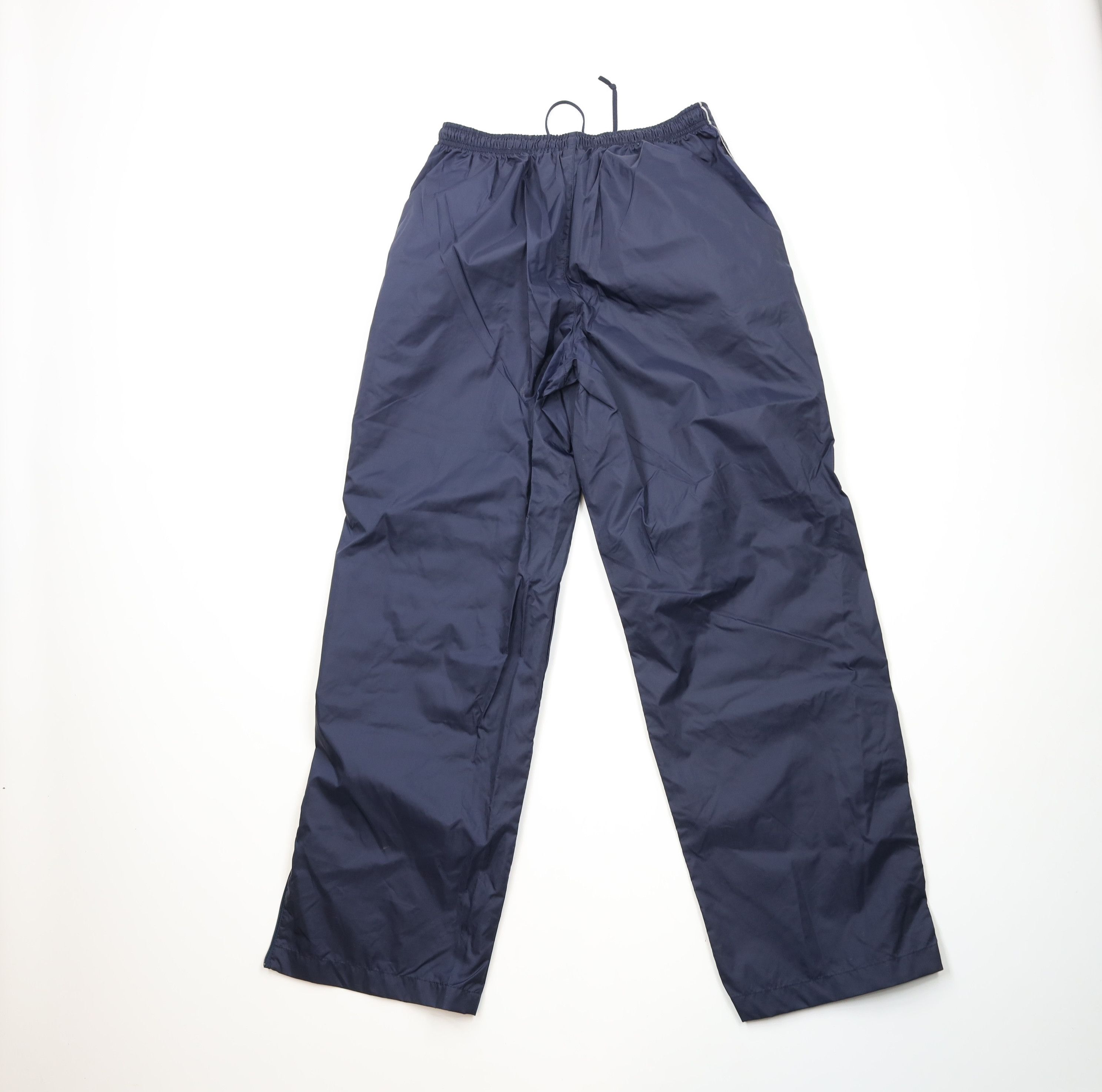 Nike × Vintage Vintage 90s Y2K Nike Mini Swoosh Wide Leg Windbreaker Pants Size US 34 / EU 50 - 9 Thumbnail