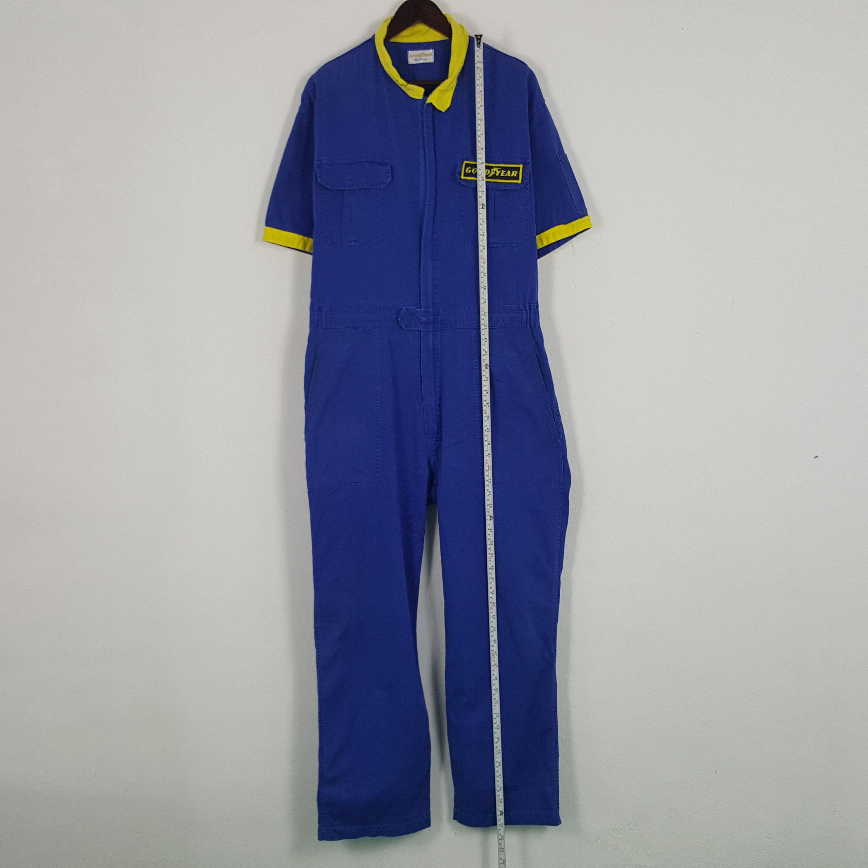 Japanese Brand × Vintage Vintage Goodyear Racing Worker Jumpsuit Coverall Jacket Size US XL / EU 56 / 4 - 7 Thumbnail