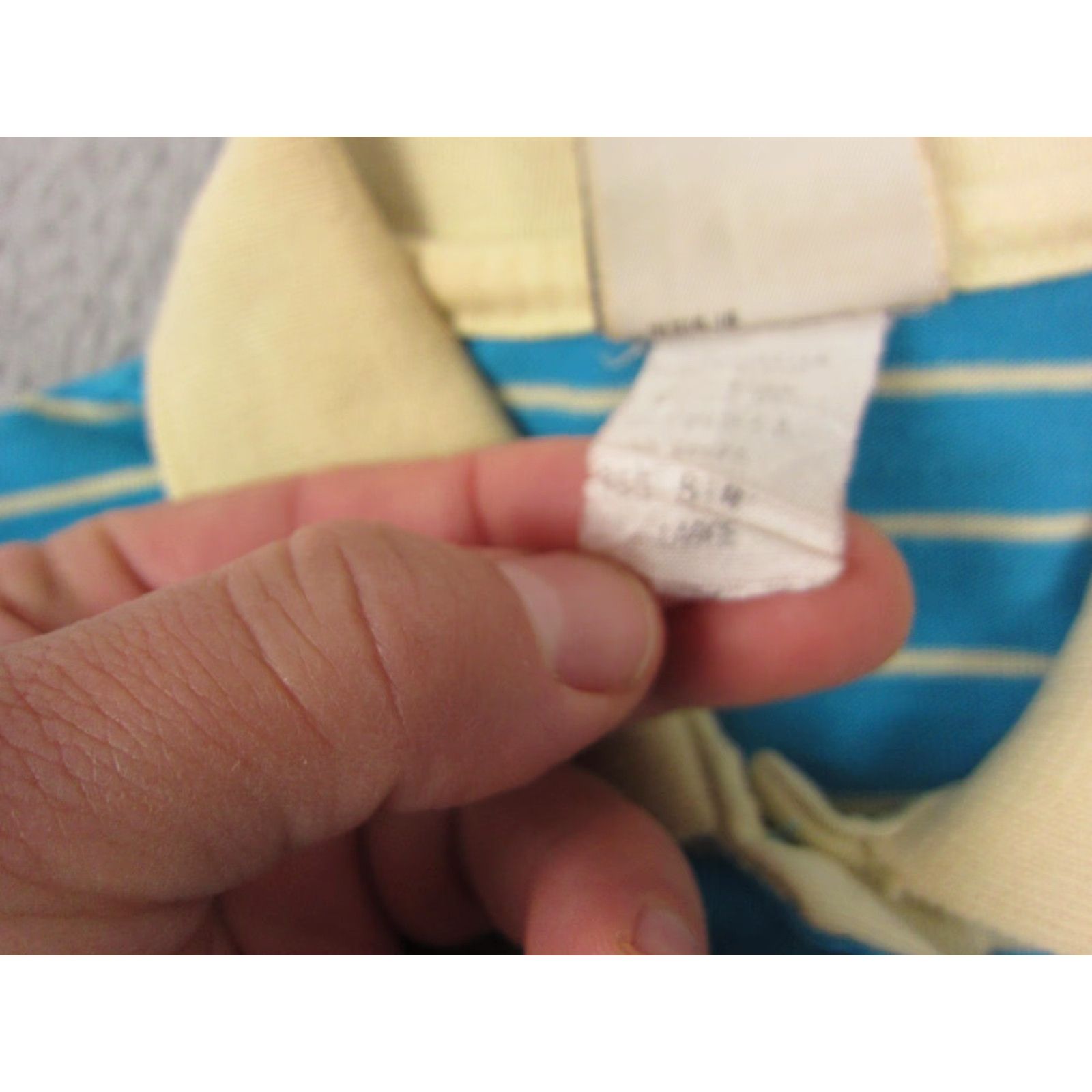Lee VINTAGE LEE Polo Shirt Womens Large Blue Striped Made in USA Golf 70s 60s Size L / US 10 / IT 46 - 7 Thumbnail