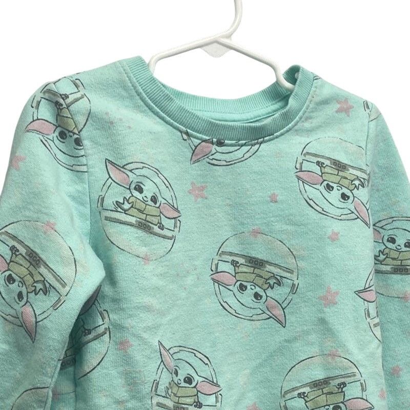 Star Wars Star Wars Kids 5T Mandolorian Grogu Baby Yoda Sweatshirt Size US XXL / EU 58 / 5 - 2 Thumbnail
