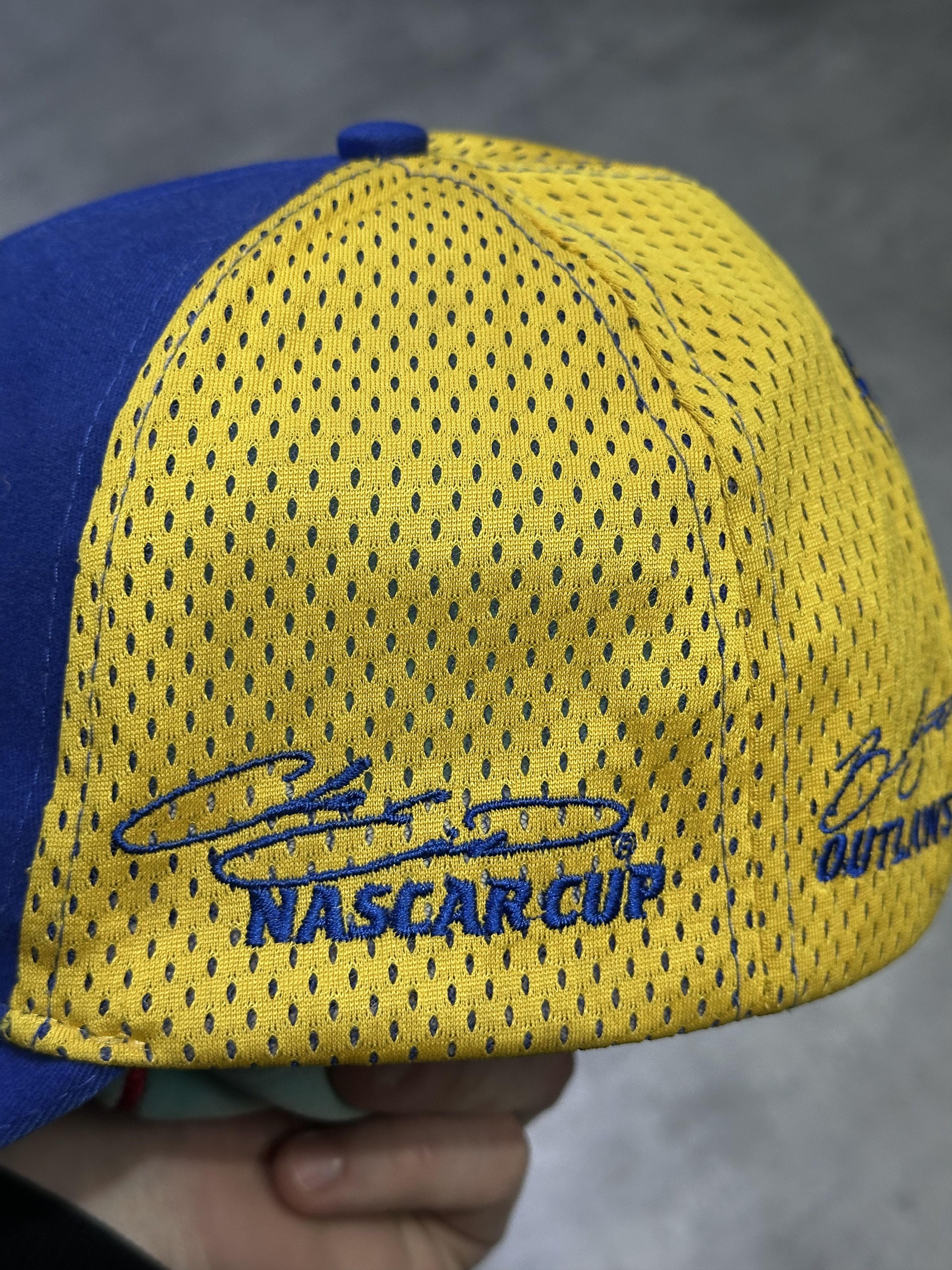 NASCAR NAPA racing nascar hat yellow blue Size ONE SIZE - 3 Thumbnail