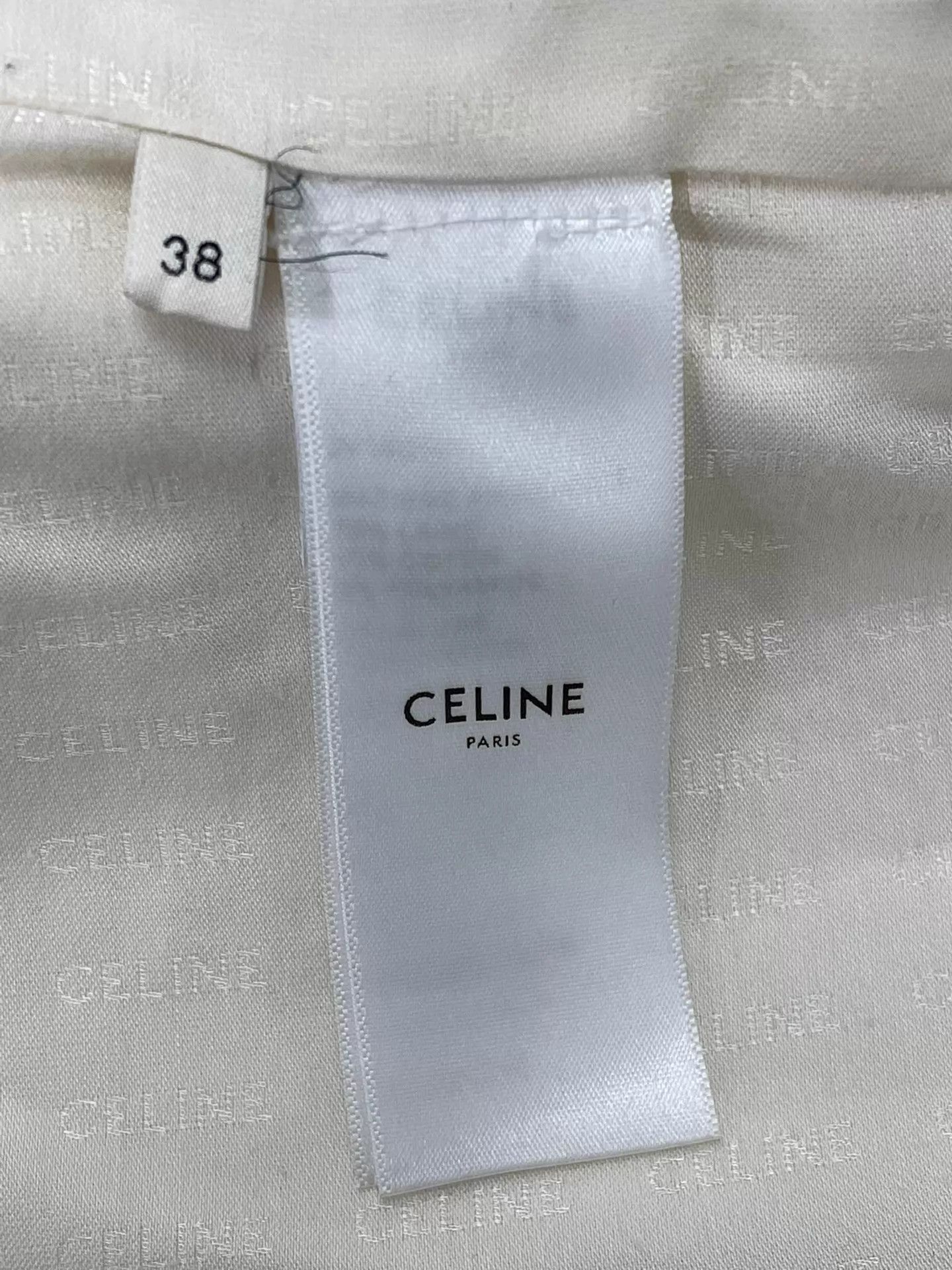 Celine Celine White Gold Button Two-Pocket Woven Classic Jacket 38 Size XS / US 0-2 / IT 36-38 - 5 Thumbnail