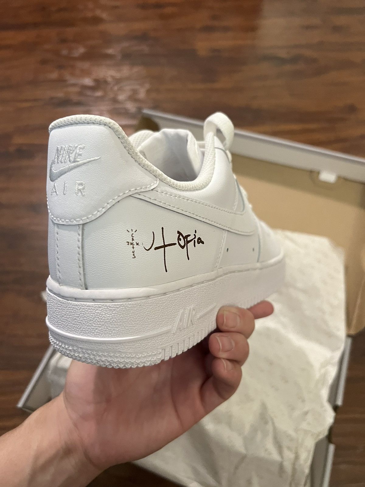 Nike × Travis Scott NIKE x CACTUS JACK AIR FORCE 1 UTOPIA Size US 8.5 / EU 41-42 - 4 Thumbnail