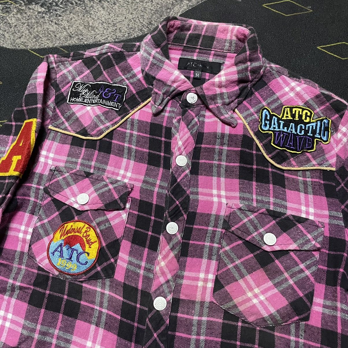 Japanese Brand 💥ATC Intheattic Snap Button Patches Flannel Size US S / EU 44-46 / 1 - 3 Thumbnail
