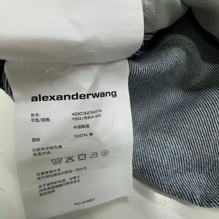 Alexander Wang Alexander Wang Blue Loose Straight Leg Jeans - Size 24" / US 00 / IT 34 - 4 Thumbnail