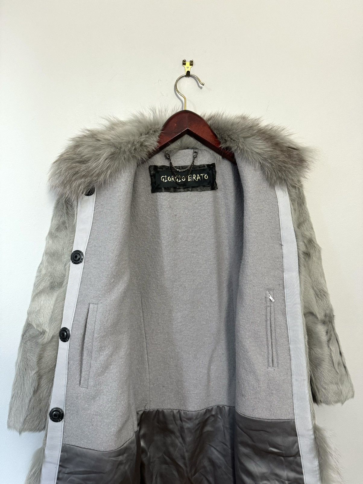 Giorgio Brato Giorgio Brato Goat / Fox Fur Coat Jacket Women’s Size M / US 6-8 / IT 42-44 - 13 Thumbnail
