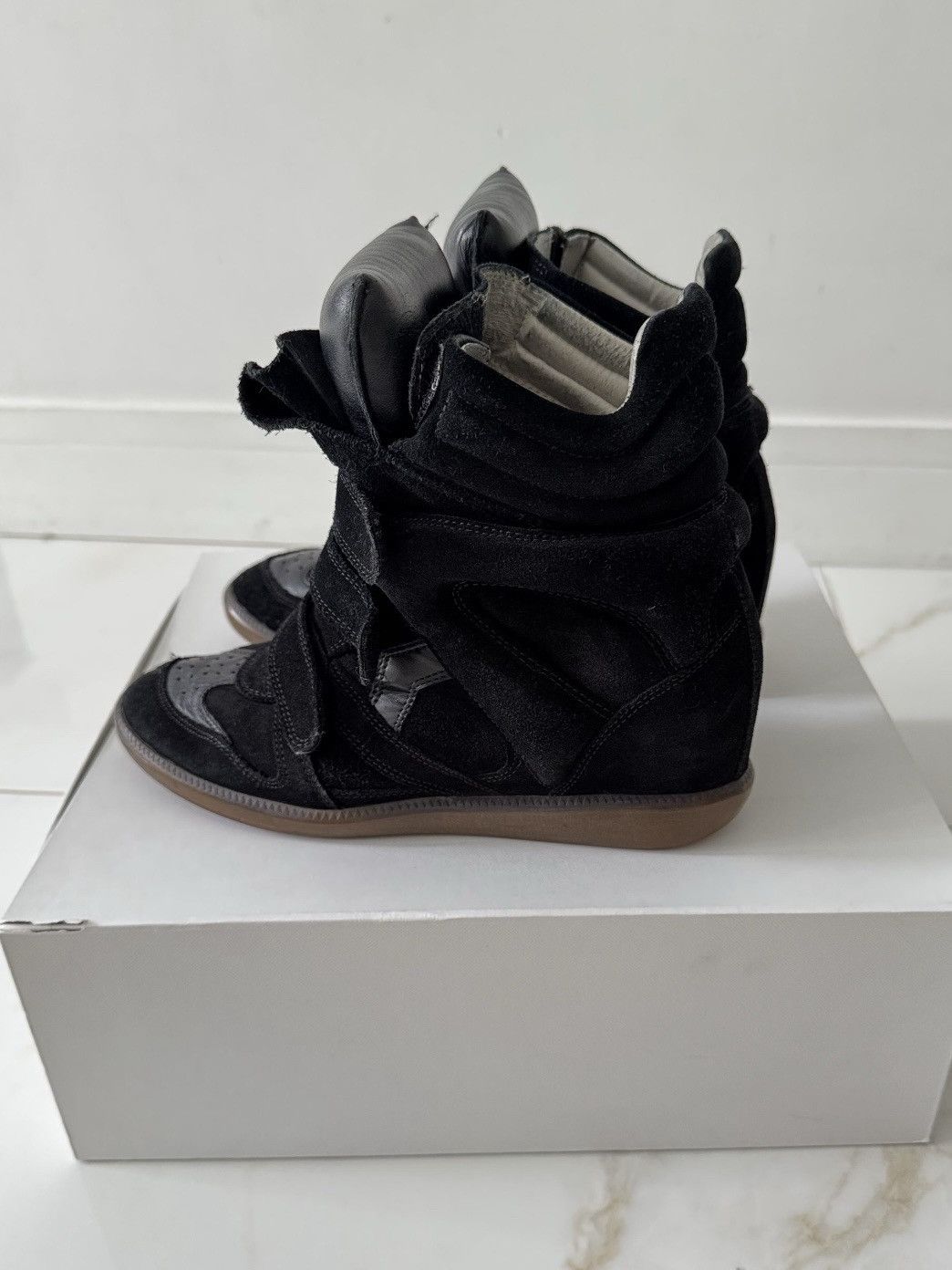 Isabel Marant Isabel Marant Bekett sneakers shoes Black Suede Wedge Size US 10 / IT 40 - 5 Thumbnail