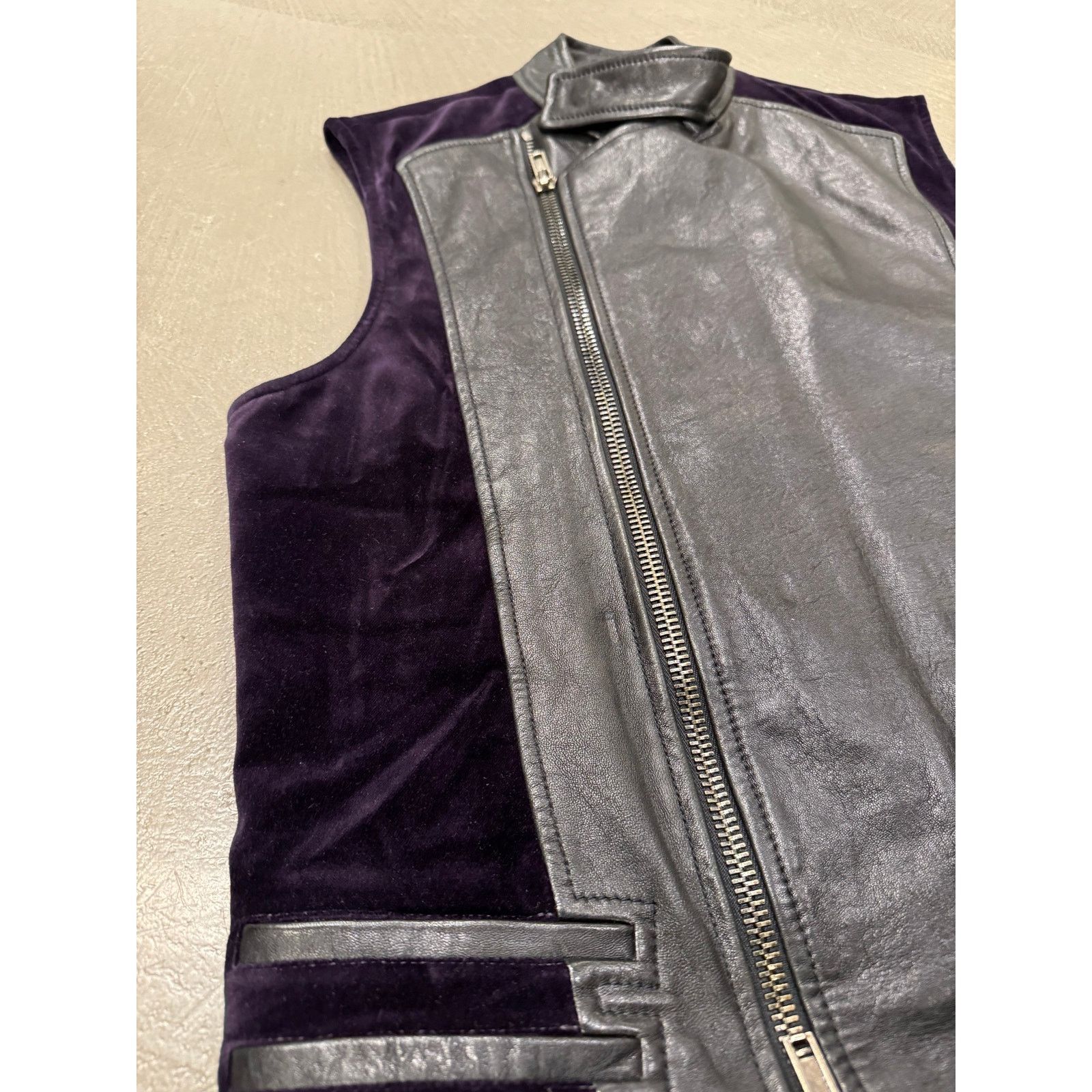 Haider Ackermann A/W2015 Haider Ackermann runway leather and velour vest Size US S / EU 44-46 / 1 - 7 Thumbnail
