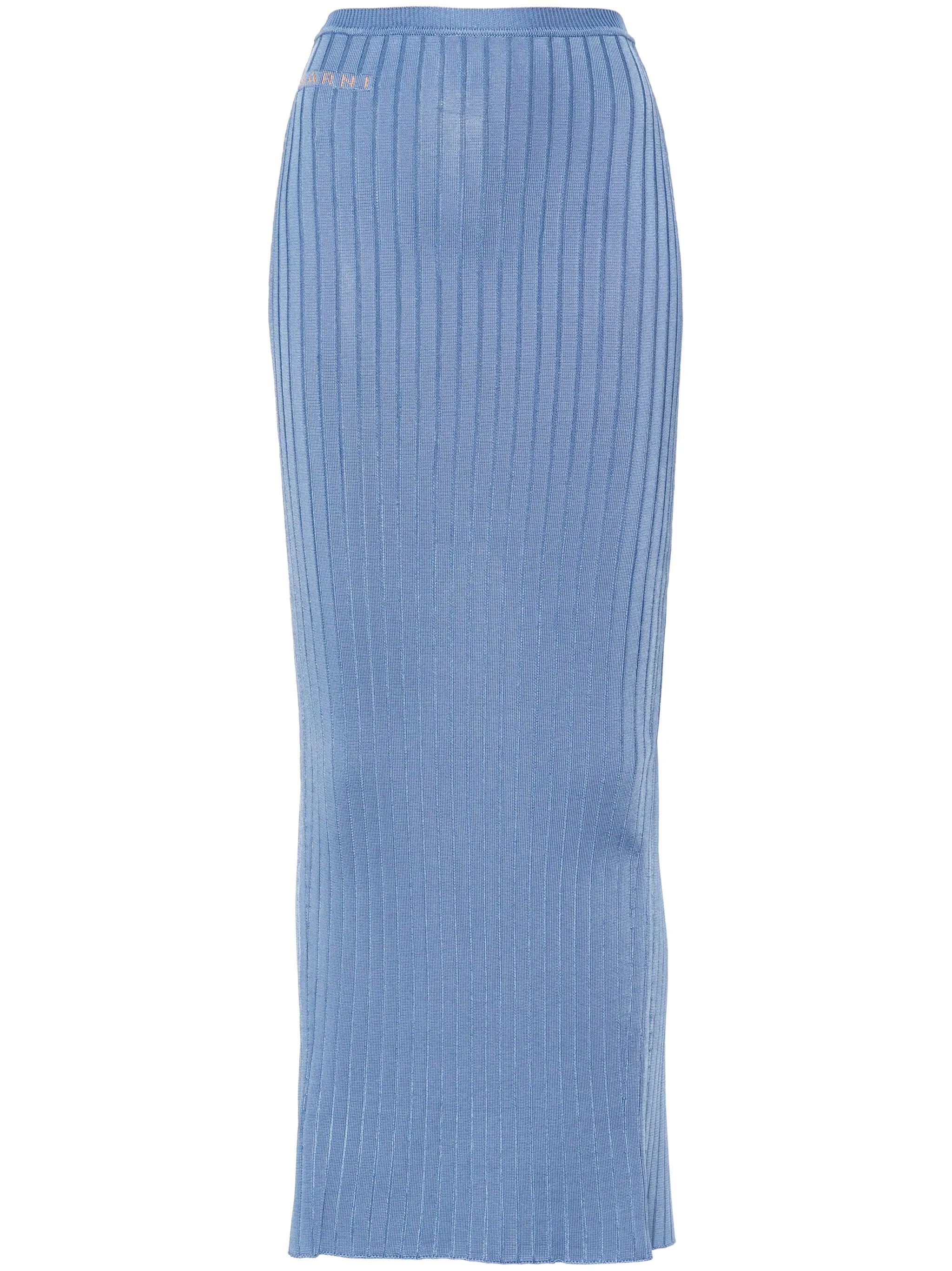 Marni o1f1d3z0725 Maxi Skirt in Blue Size 28" / US 6 / IT 42 - 1 Thumbnail