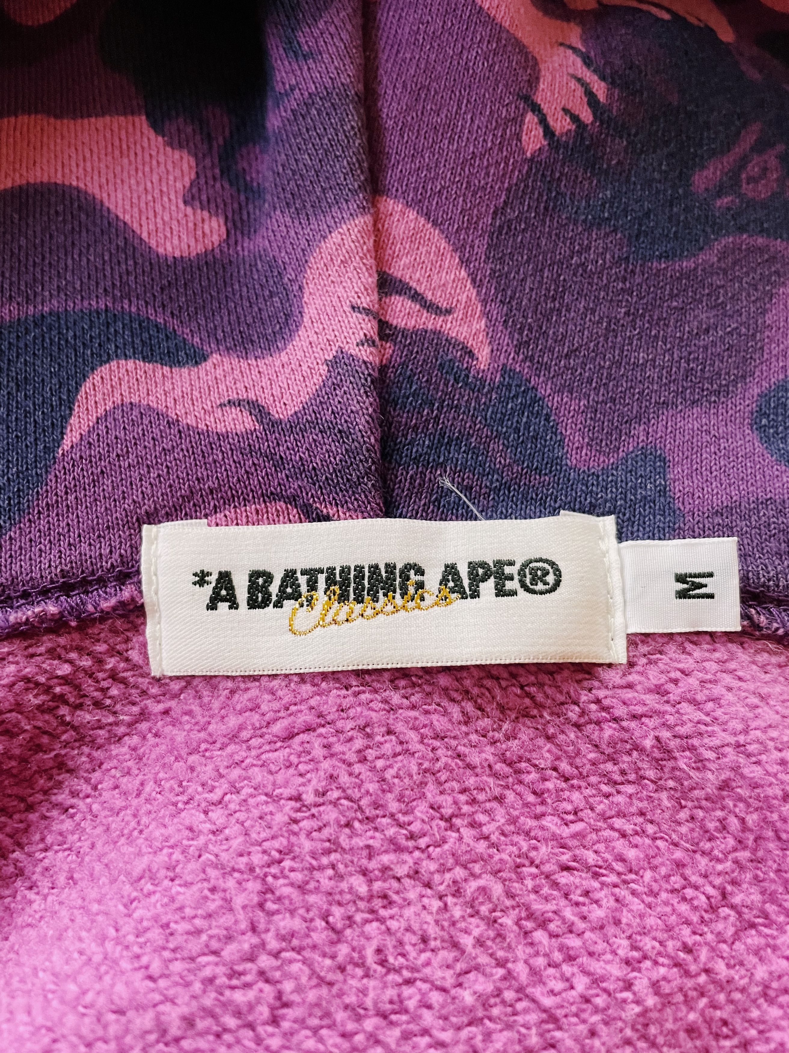 Bape Vintage Y2K Bape A Bathing Ape Fire Camo Shark Full zip Size US M / EU 48-50 / 2 - 5 Thumbnail