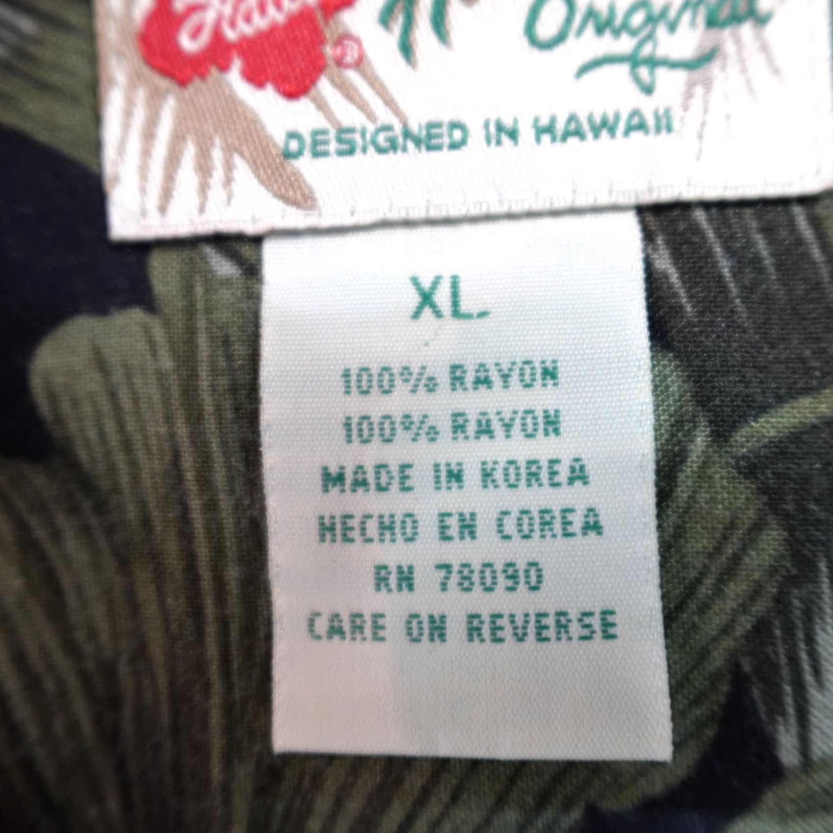 Hilo Hattie Hilo Hattie Mens Shirt XL Black Short Sleeve Camp Collar Floral All Over Aloha Size US XL / EU 56 / 4 - 3 Thumbnail