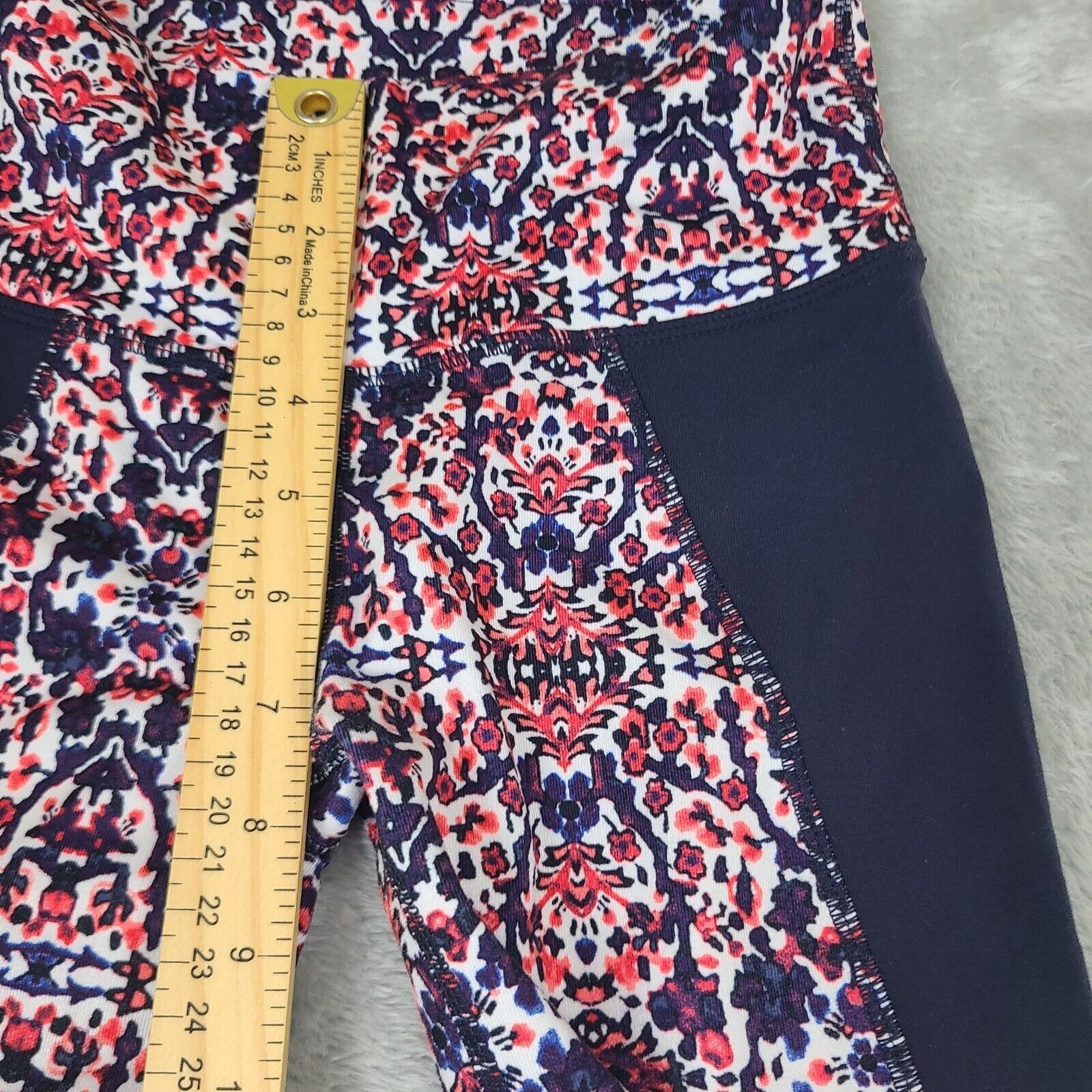 Athleta Athleta High Rise Indigo Shores Chauranga Capri Leggins Sz X Size 30" / US 8 / IT 44 - 7 Thumbnail