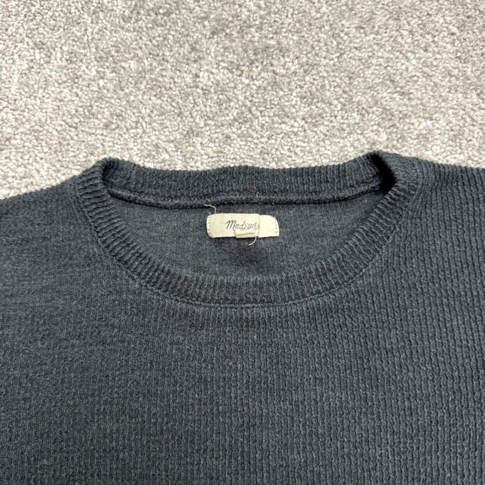 Madewell Madewell Bell Sleeve Pullover Sweater Womens M Gray Knit Crew Neck Size M / US 6-8 / IT 42-44 - 3 Thumbnail