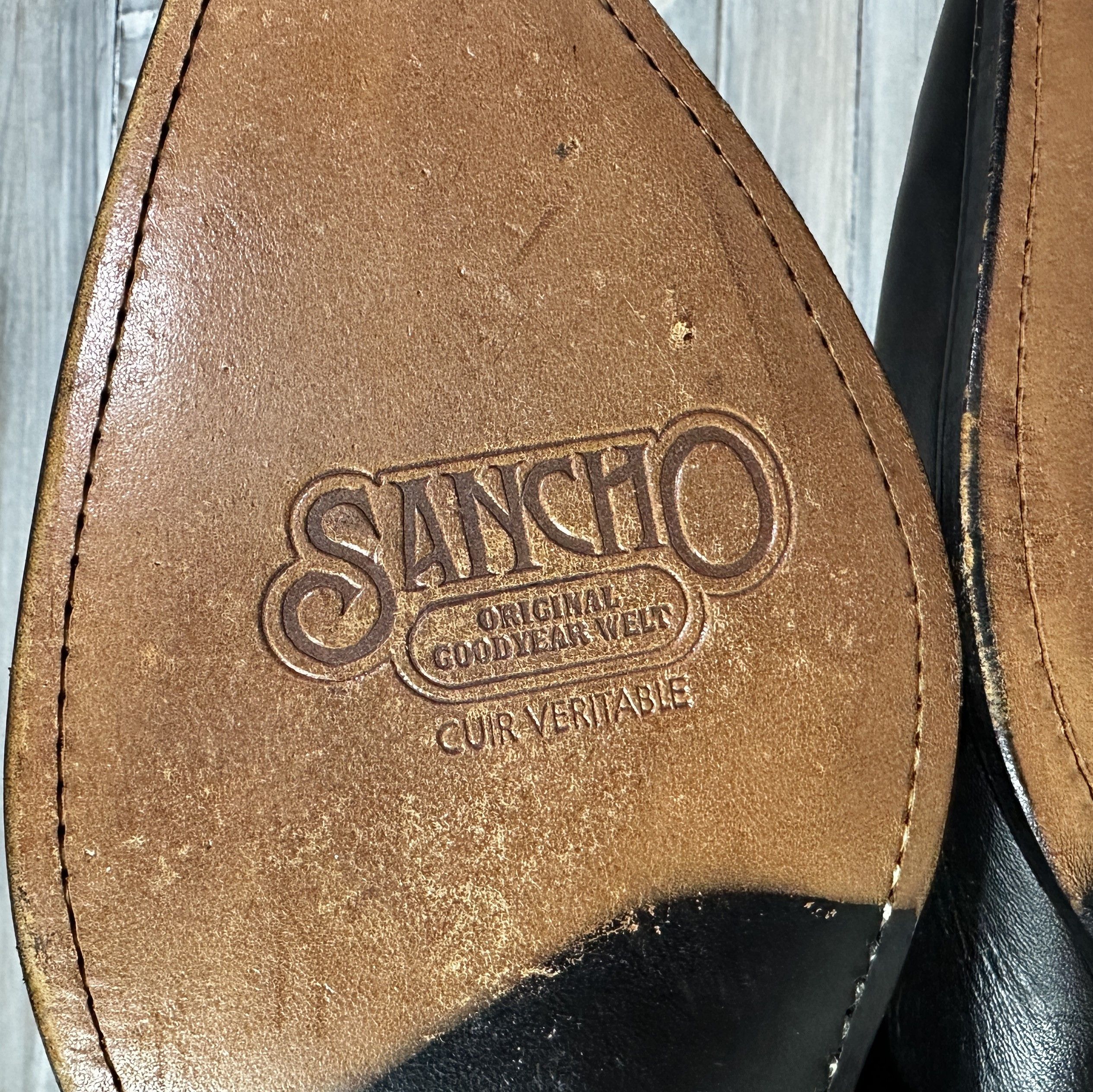 Cowboy Equipment × Leather × Sancho Boots Sancho Western Cowboy Leather Boots Size 42 Made In Spain Size US 9 / EU 42 - 24 Thumbnail