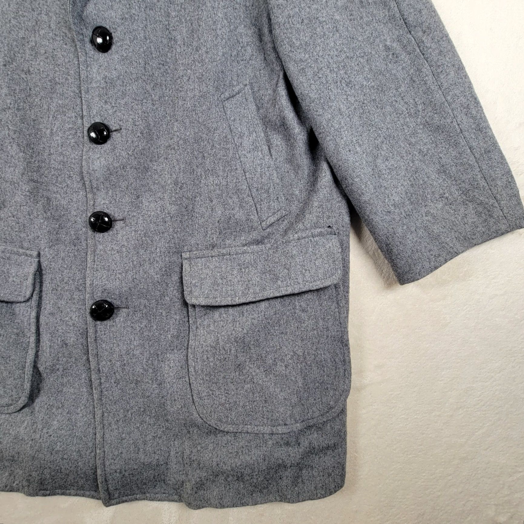 Pendleton Pendleton Jacket Mens 46 Gray Coat 100% Pure Virgin Wool Adult Outdoors Coat Size US S / EU 44-46 / 1 - 3 Thumbnail
