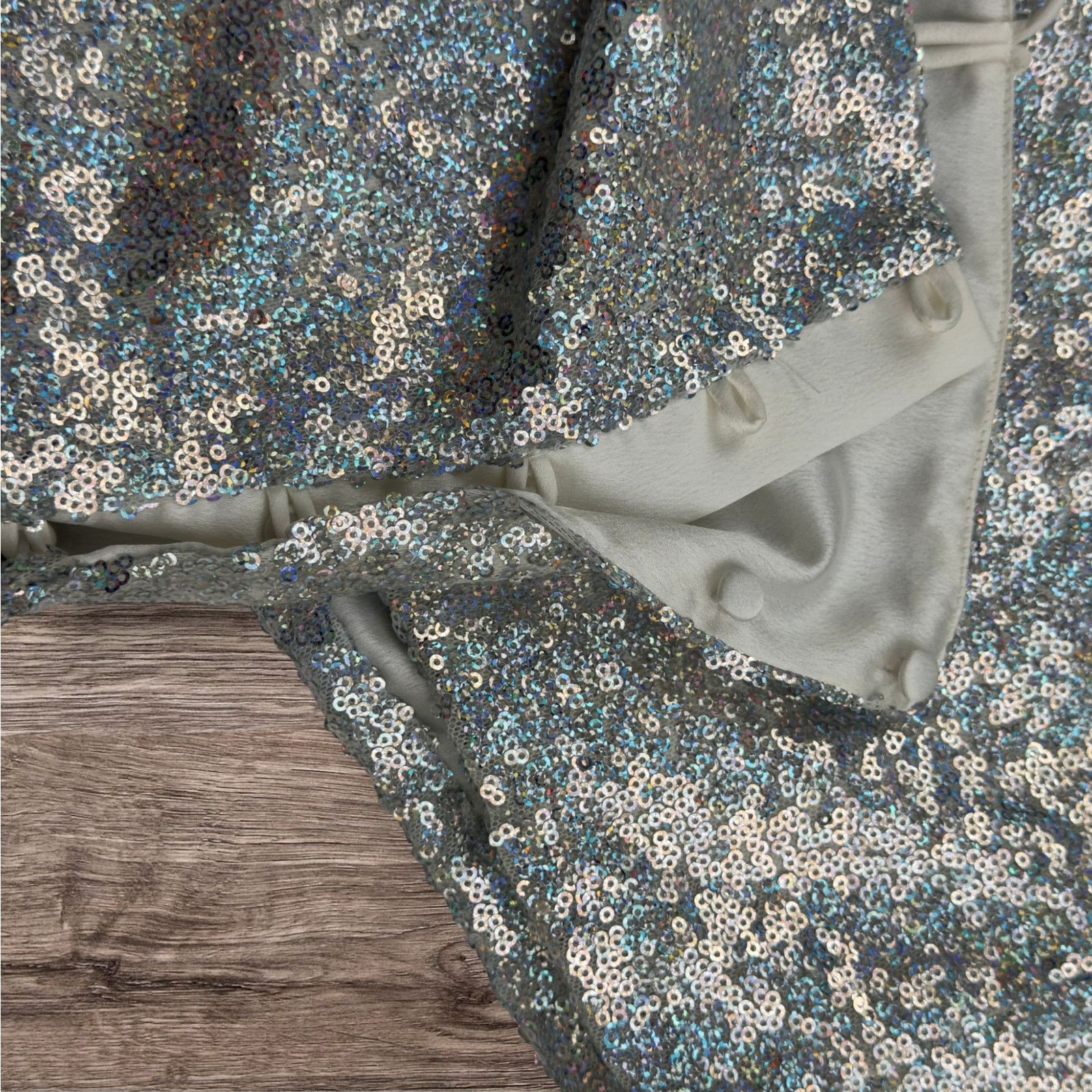 Anthropologie Anthropologie Sunday in Brooklyn Silver Sequin Crop Size XL / US 12-14 / IT 48-50 - 7 Thumbnail