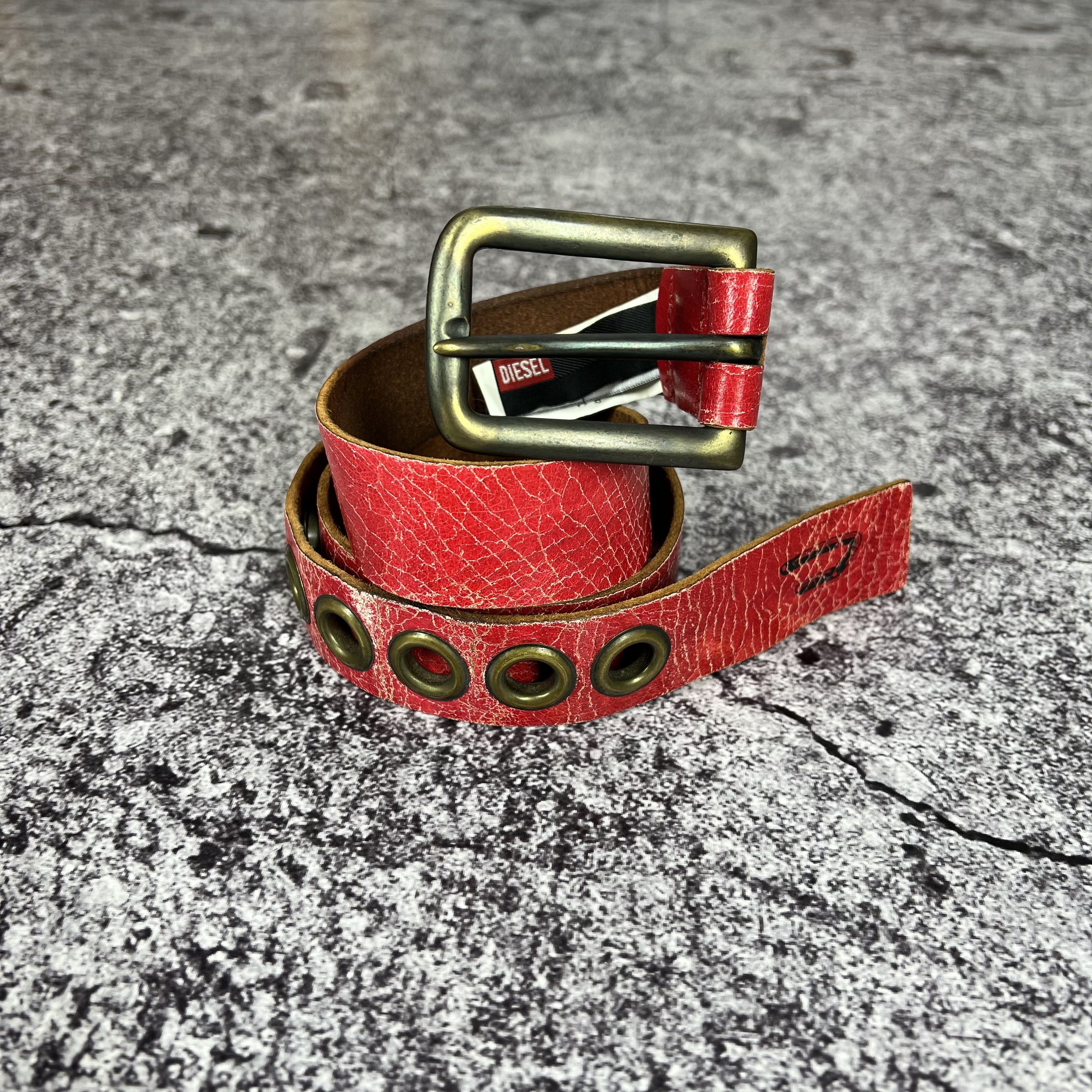 Diesel Diesel Belt Leather Made in Italy Size 90 Size ONE SIZE - 1 Thumbnail