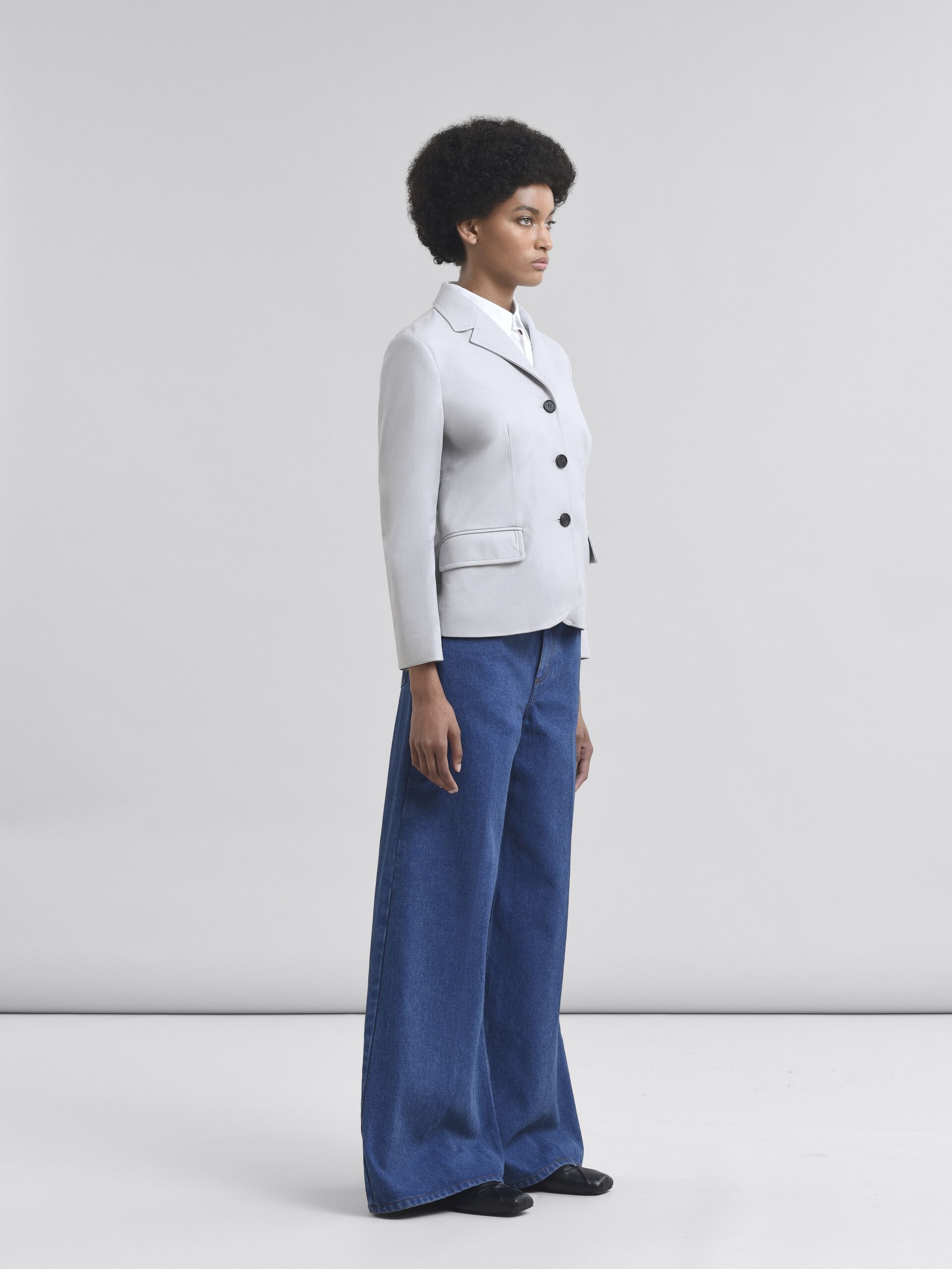 BNWT AW24 MARNI BLEACHED COATED WIDE LEG DENIM JEANS 48