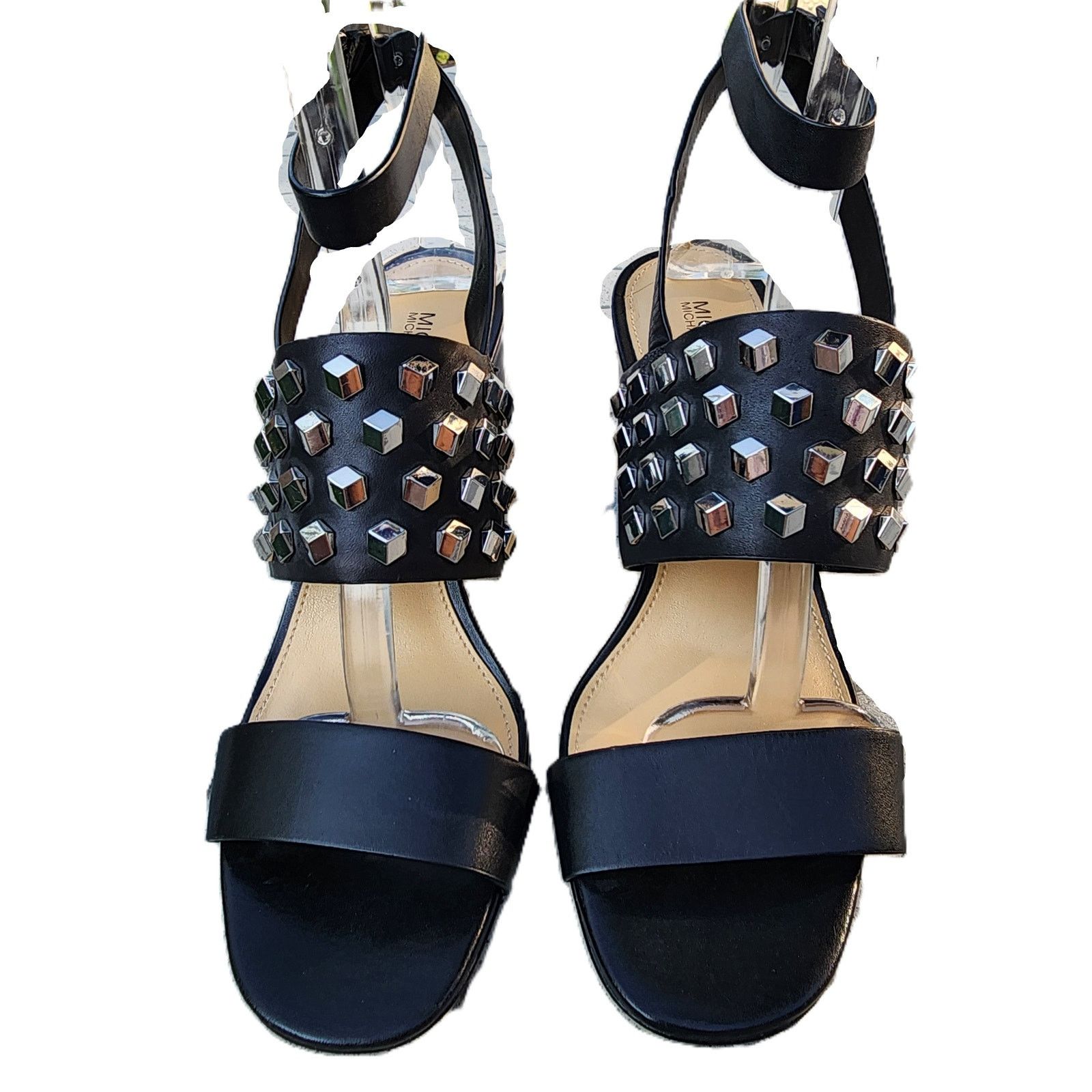 Michael Kors MICHAEL Michael Kors Valencia Studded Leather Sandals 7.5M Size US 7.5 / IT 37.5 - 4 Thumbnail