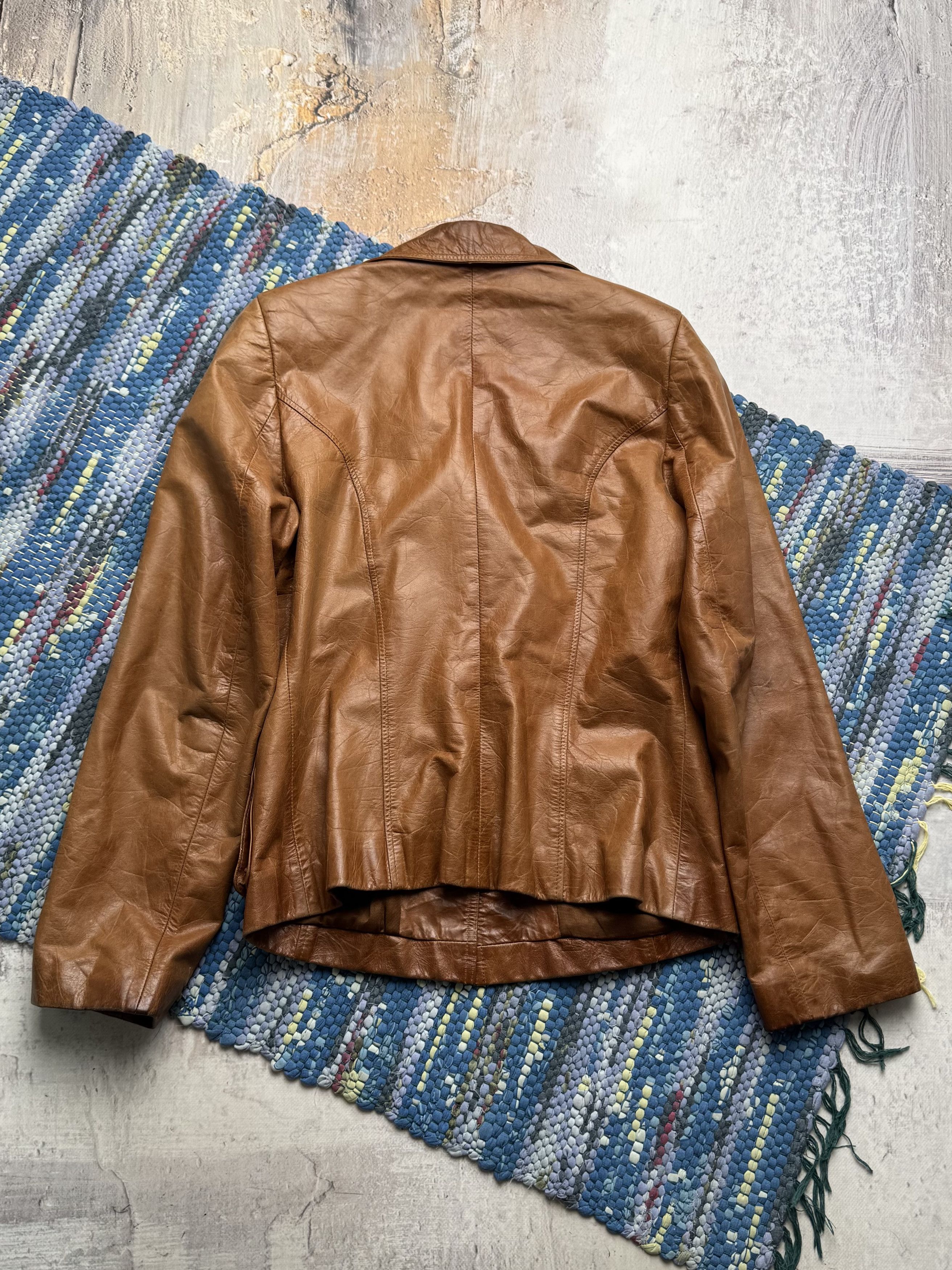 Vintage Vintage Real Leather Utility Jacket Safari Multi Pocket Coat Size S / US 4 / IT 40 - 9 Thumbnail