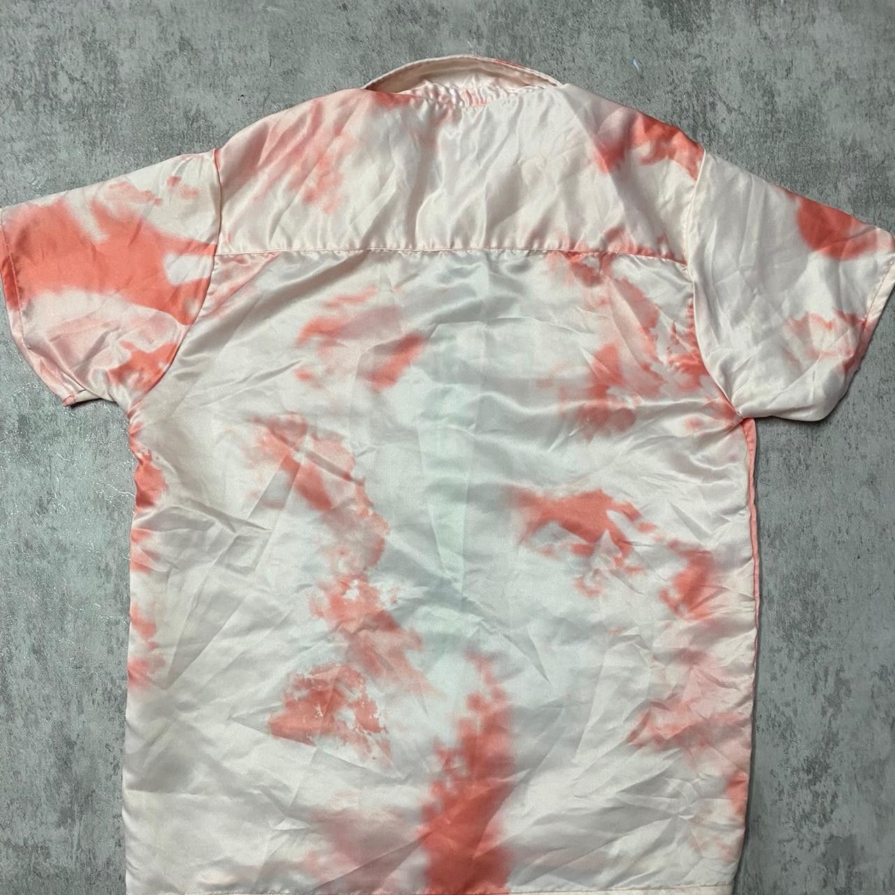 Other Distressed Visions pink and blue satin shirt #goth Size US XL / EU 56 / 4 - 4 Thumbnail