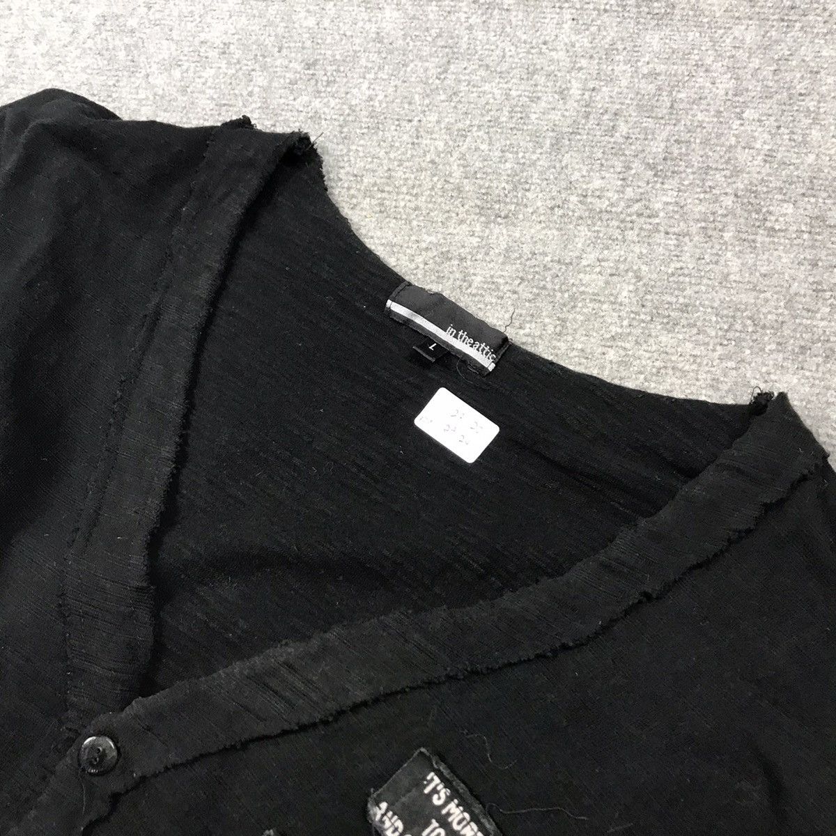 If Six Was Nine IN THE ATTIC PATCHWORK BLACK CARDIGAN PUNK JAPAN JACKET Size US L / EU 52-54 / 3 - 14 Thumbnail