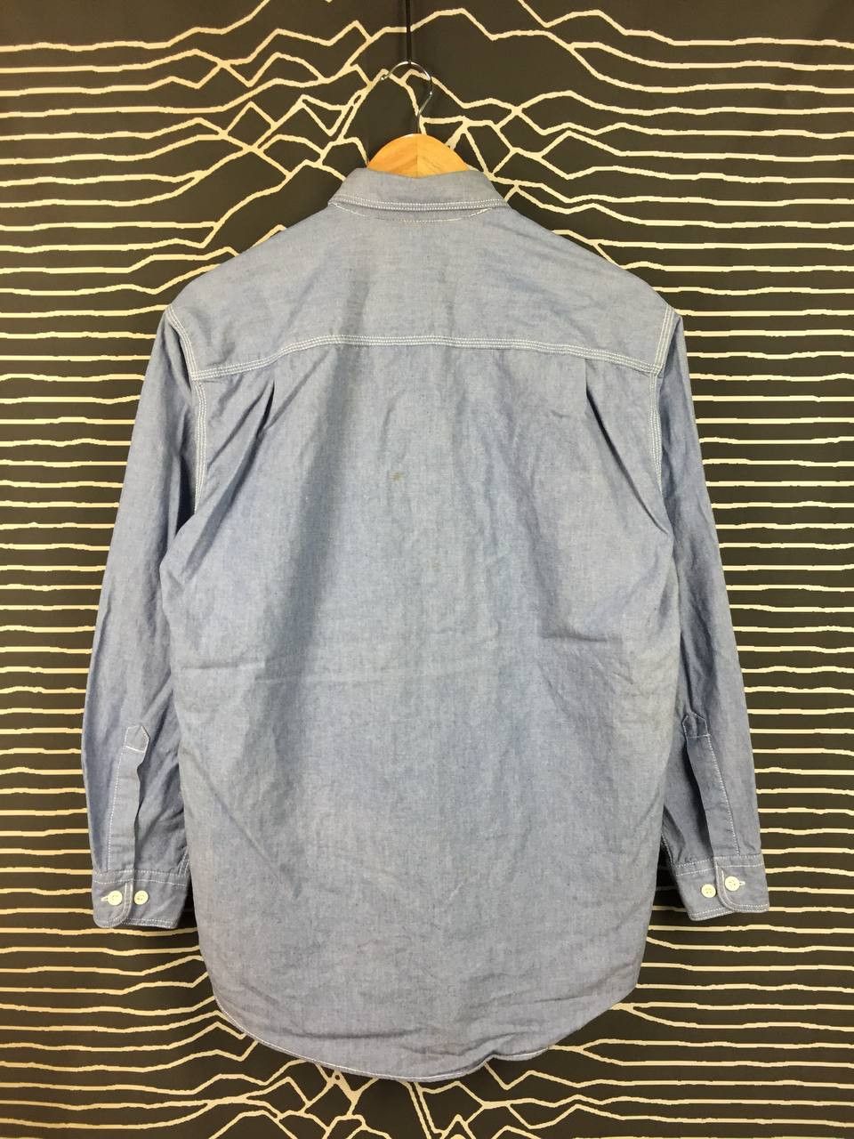 Budweiser Vtg 90s Budweiser Chambray Workwear Button Up Shirt Size US M / EU 48-50 / 2 - 13 Thumbnail