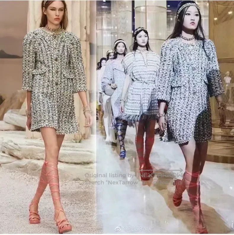 Chanel Chanel Show-style Greek series tweed dress jacket Size XS / US 0-2 / IT 36-38 - 8 Thumbnail