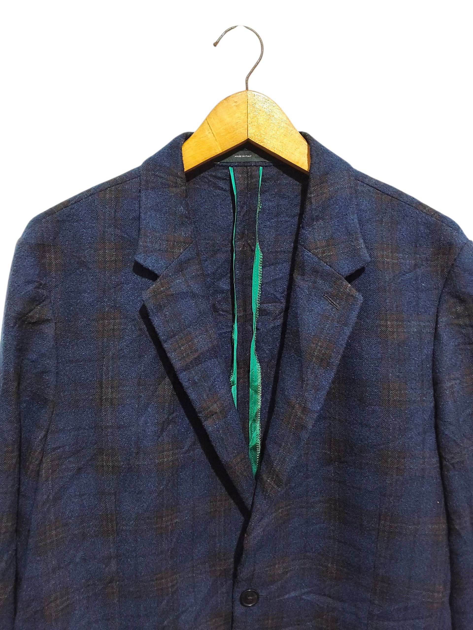 Paul Smith Paul Smith Soho Fit Navy Check Wool Tailored Blazer Jacket Size 40R - 3 Thumbnail