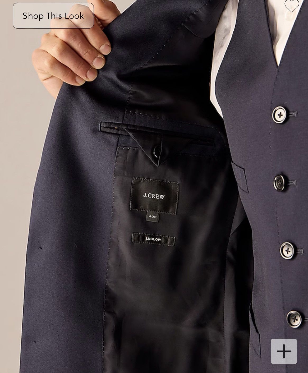J.Crew Ludlow Slim-fit Tuxedo Jacket Size 38R - 6 Thumbnail