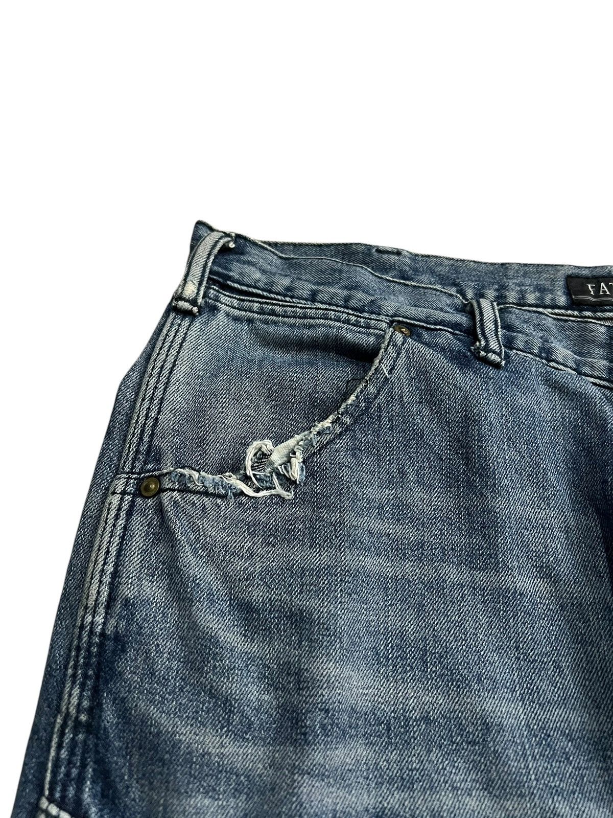 Fat Tokyo × If Six Was Nine 💥Baggy💥Vintage Fat Tyo Sashiko Boro Style Denim Size US 36 / EU 52 - 7 Thumbnail