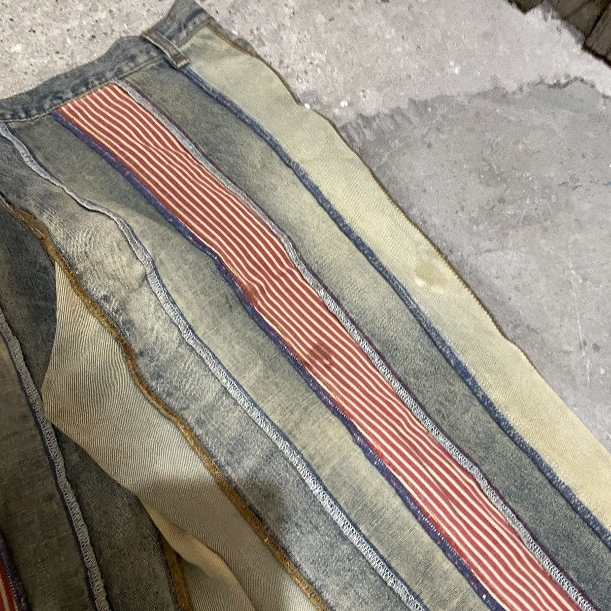 If Six Was Nine × Tornado Mart × Vintage Vintage fishbone boot cut flared jeans Size US 32 / EU 48 - 8 Thumbnail