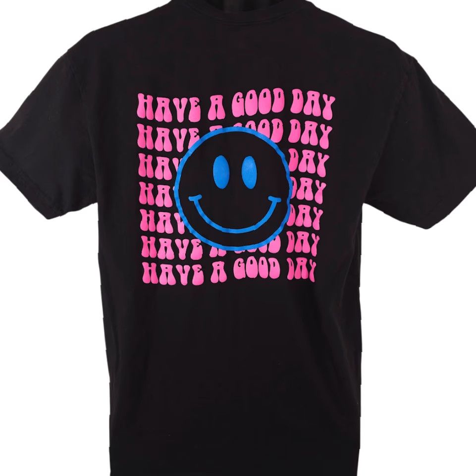 Next Level Have A Good Day T Shirt Mens Large Black Academica Southern California Size US L / EU 52-54 / 3 - 4 Thumbnail