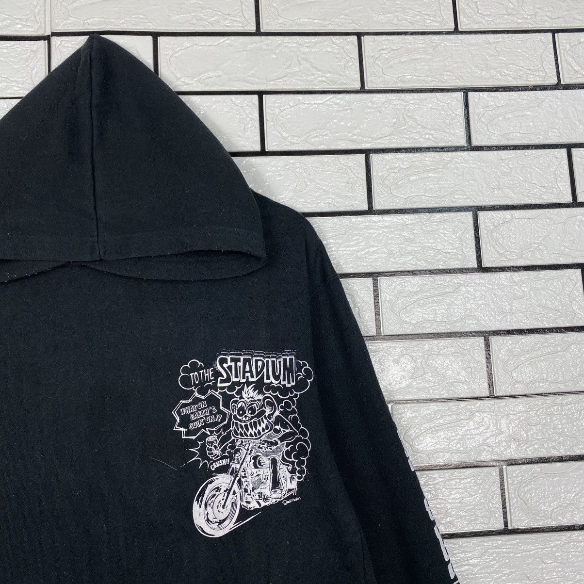 Japanese Brand Vintage Hoodie Pull Over Cartoon Punk Design Biker Size US L / EU 52-54 / 3 - 7 Thumbnail