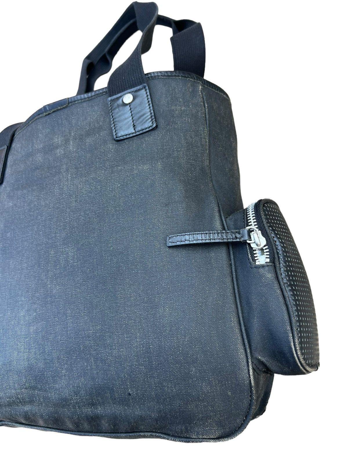Paul Smith Vintage Paul Smith Waxed Hybrid Leather Cargo Tote Bag Size ONE SIZE - 6 Thumbnail