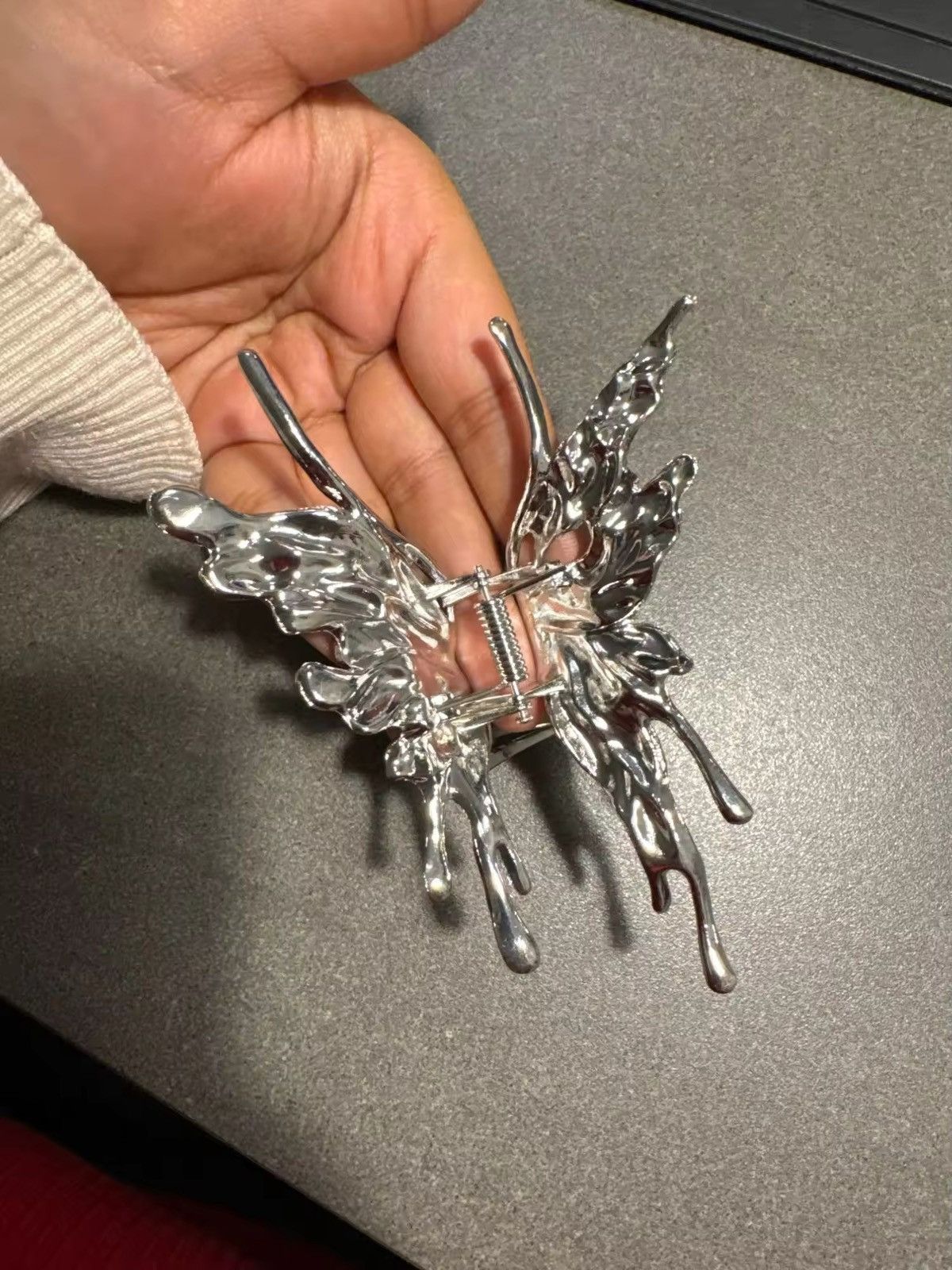 Japanese Brand × Jewelry Butterfly Hair Clip Bright Silver Size ONE SIZE - 2 Thumbnail
