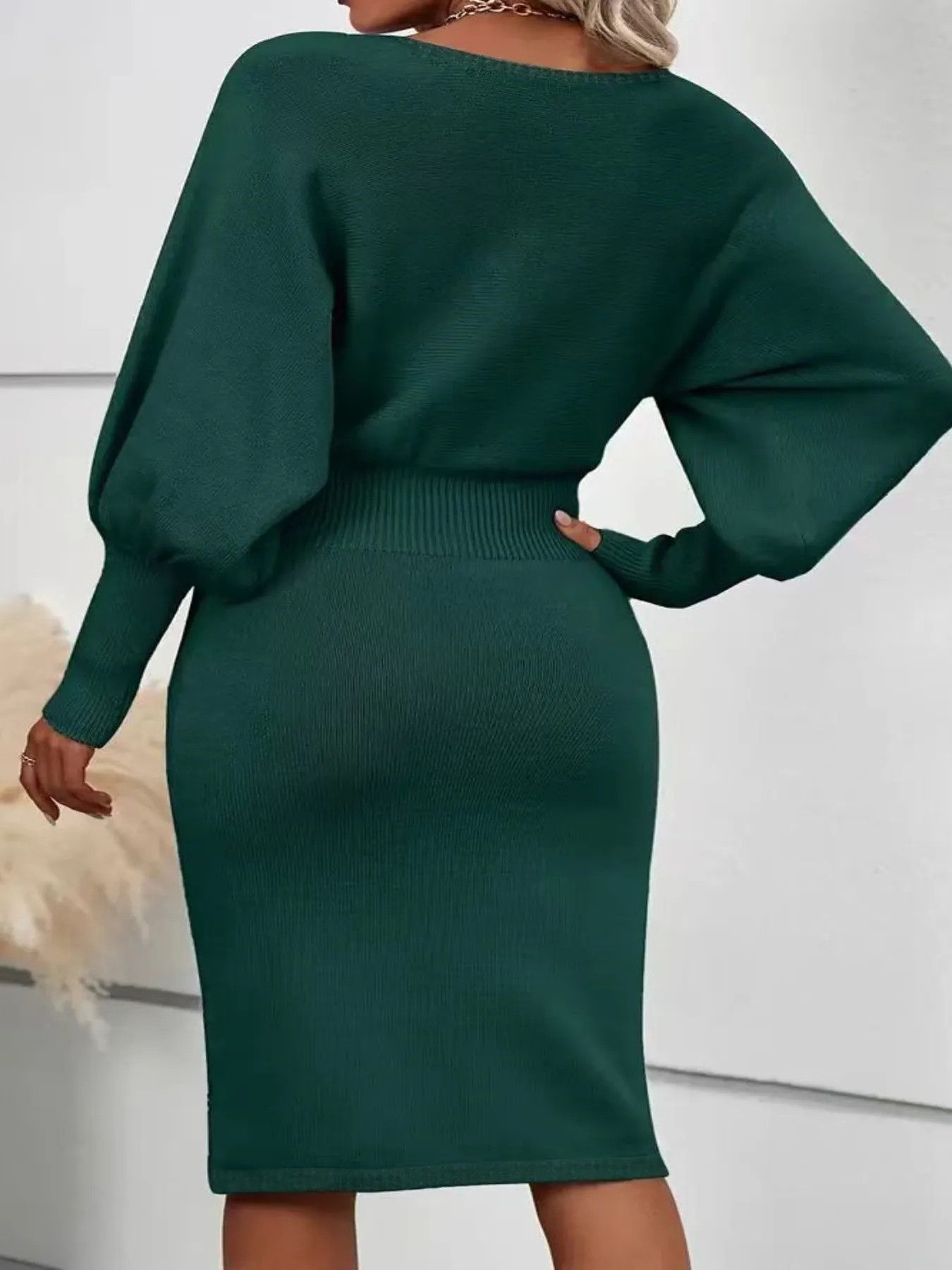 Other Plus Size Women's Long Sleeve Temperament Dress Size XXL / US 16-18 / IT 52-54 - 8 Thumbnail