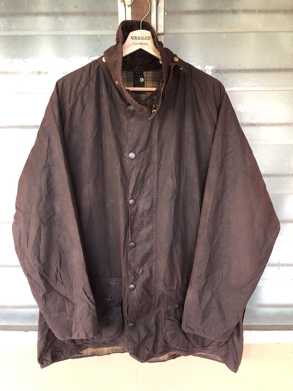 Pre-owned Barbour A190 Vintage  Beaufort Coton Minimum Jacket In Brown