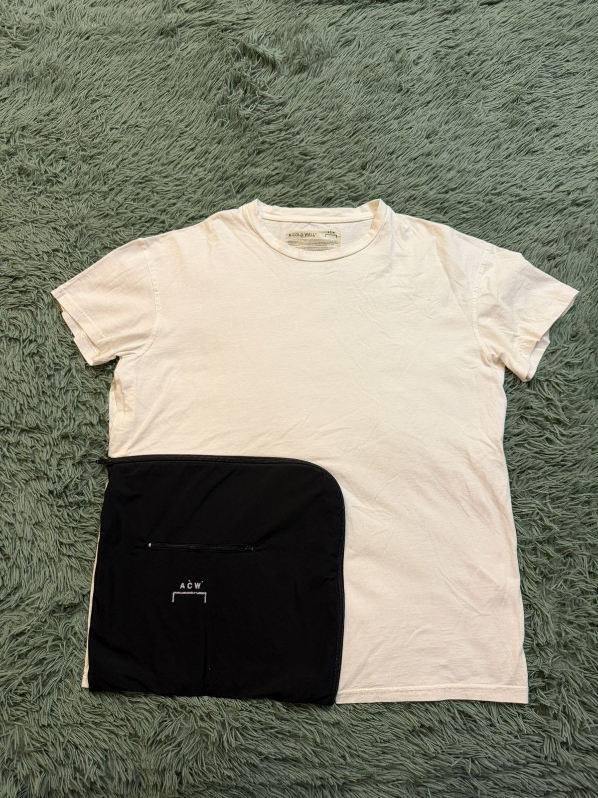 A-COLD-WALL* A-Cold-Wall* Zipper Pocket Short T-Shirt 'White' Size XL Size US XL / EU 56 / 4 - 1 Thumbnail