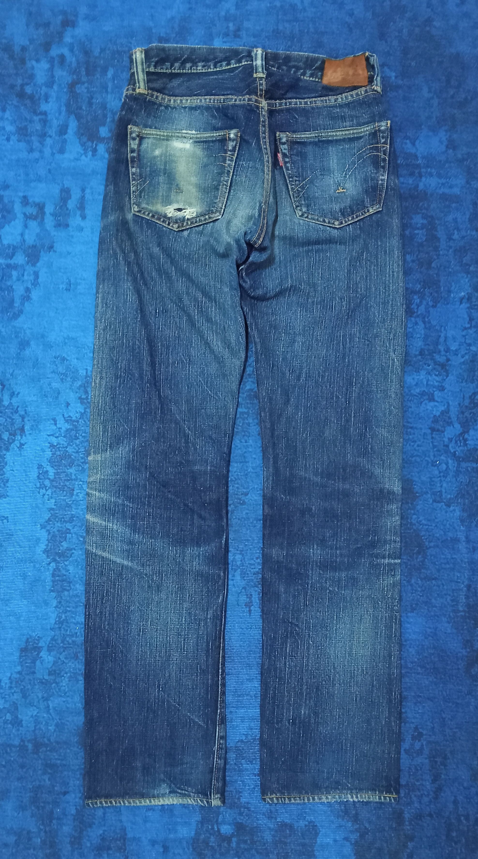 Samurai Jeans Samurai S0500XX Redline Selvedge Distressed Jeans Size US 29 - 2 Thumbnail